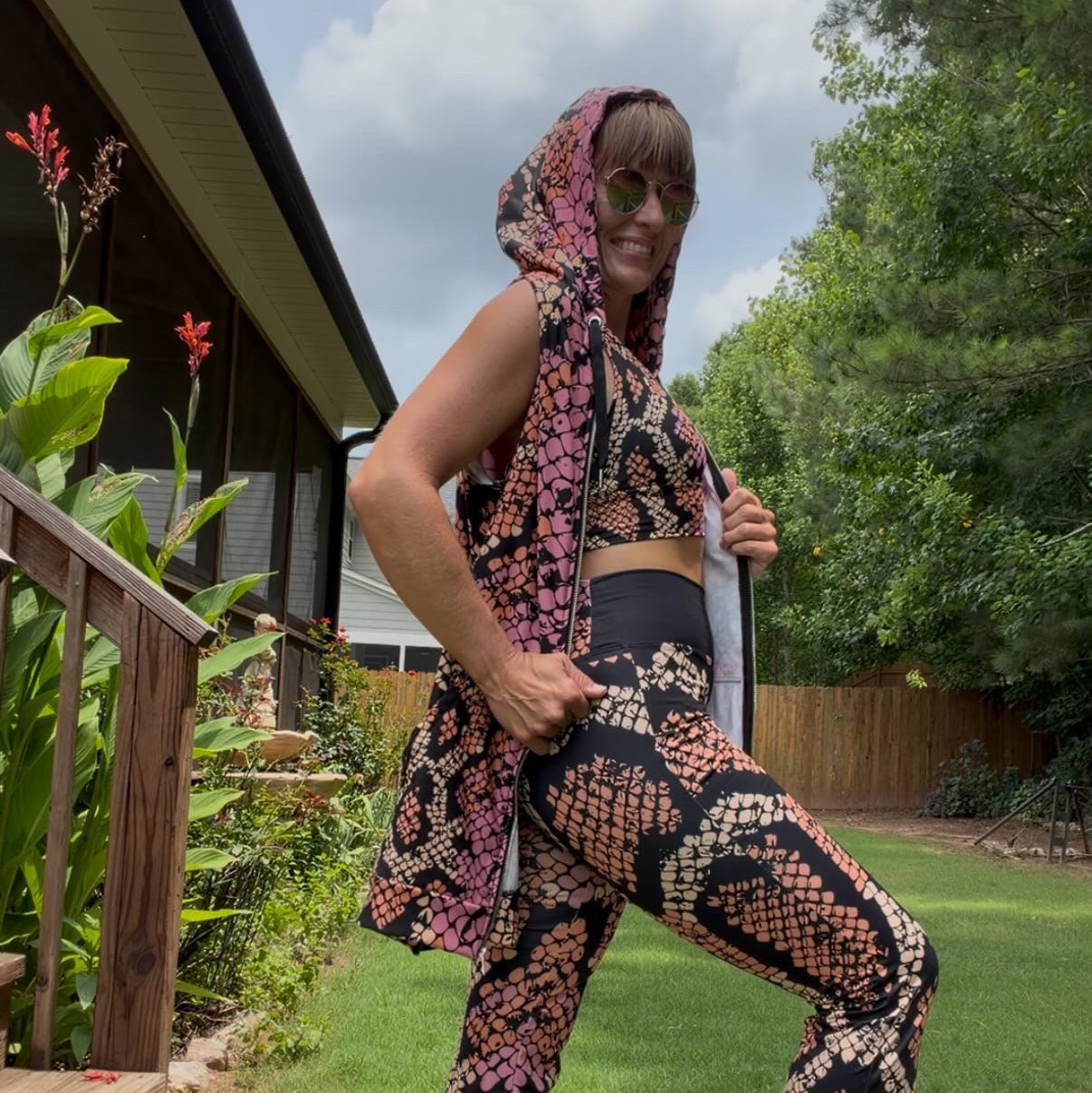 Drenched in Pink Snake Print- Eazy Breezy Jumper Dress