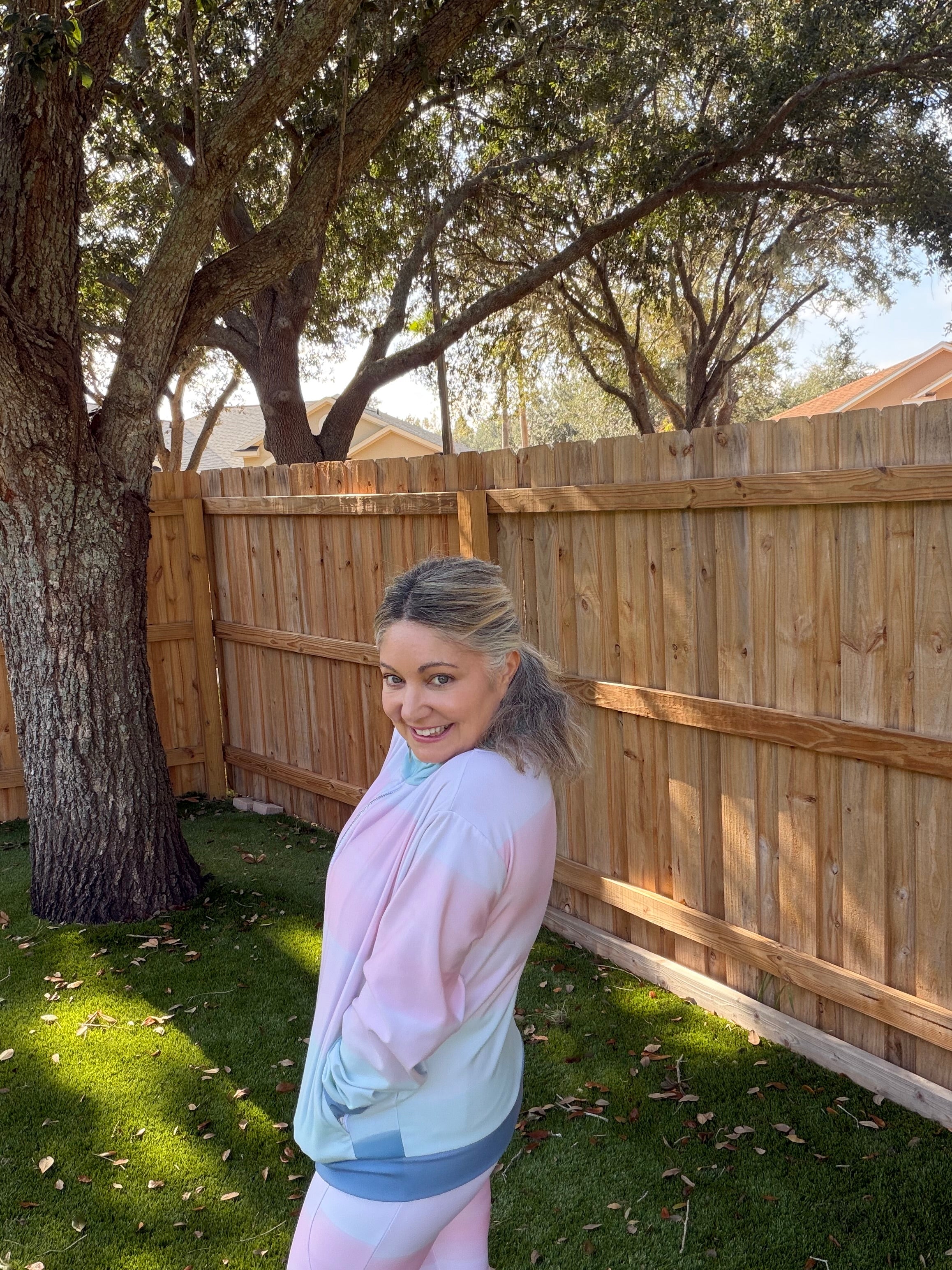 Serene Pink Prayers-Sustainable Track Jacket