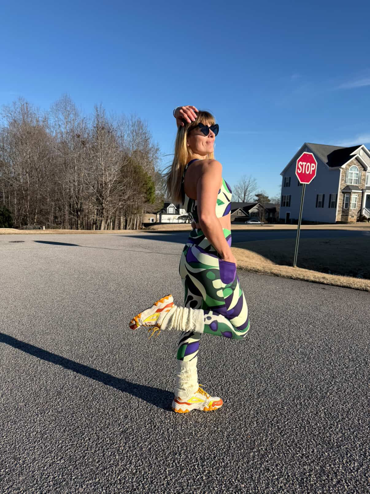 Purple Paisley Planets Abstract Women's Leggings