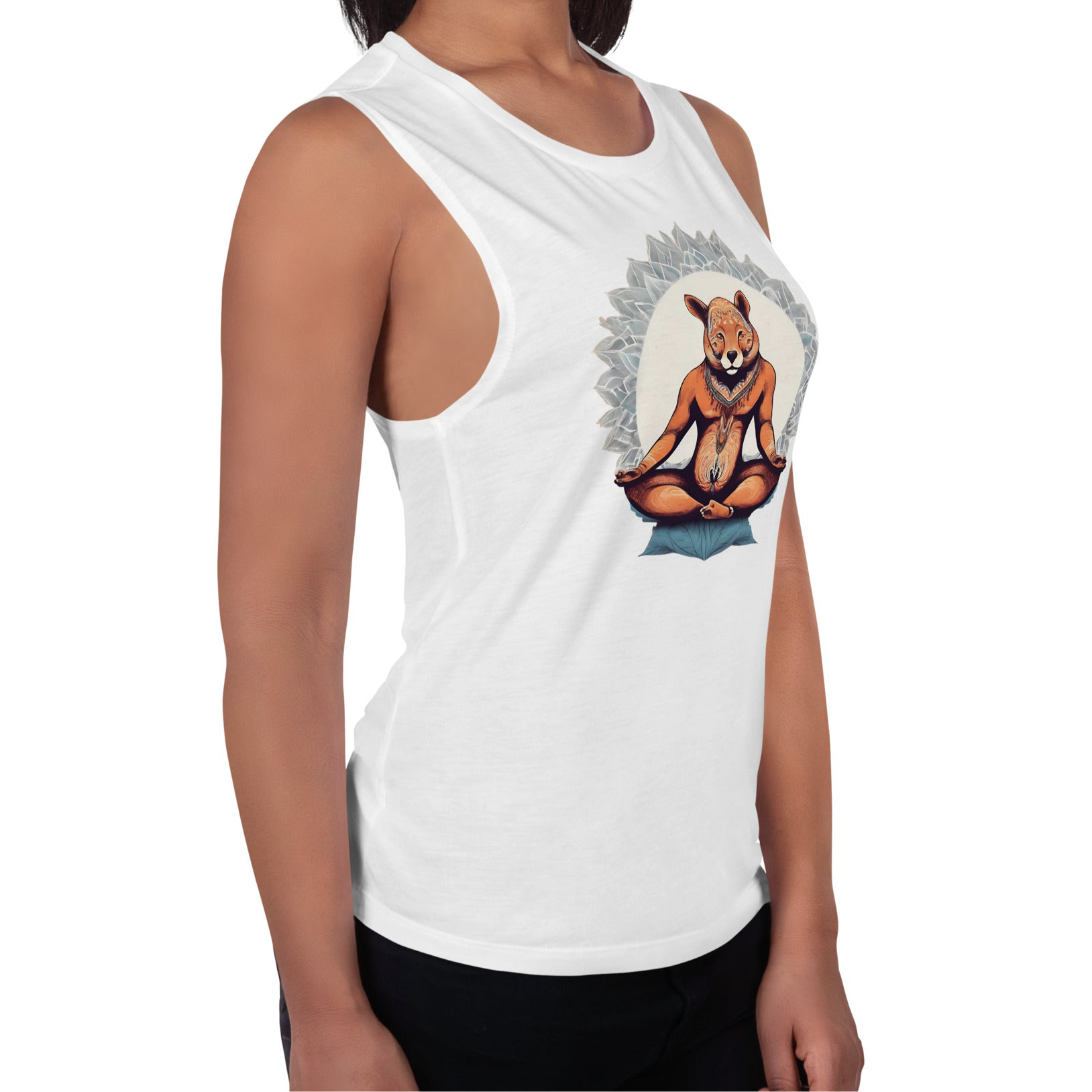 Peace Warrior King Women's Racer Back Tank