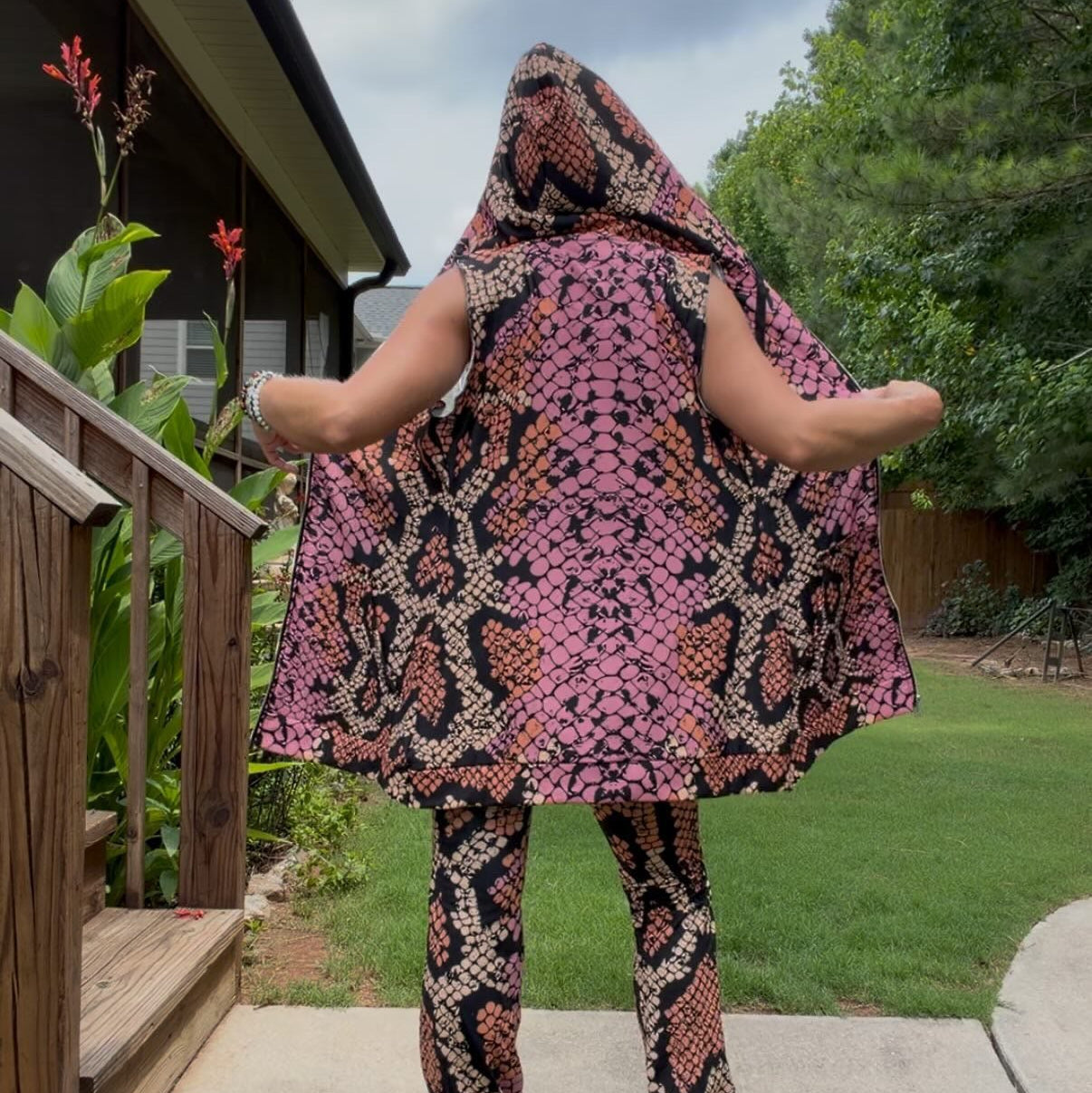 Drenched in Pink Snake Print- Eazy Breezy Jumper Dress