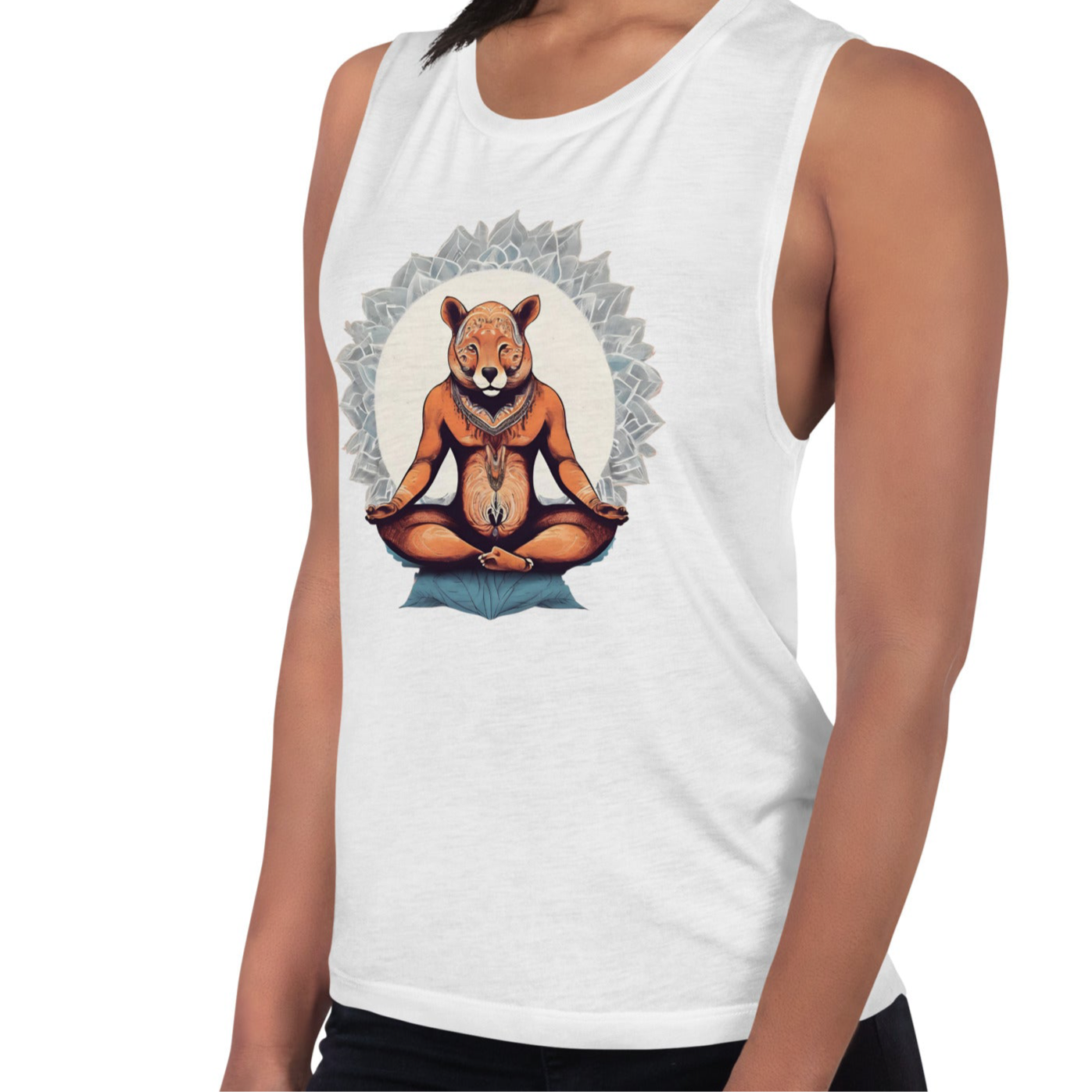 Peace Warrior King Women's Racer Back Tank