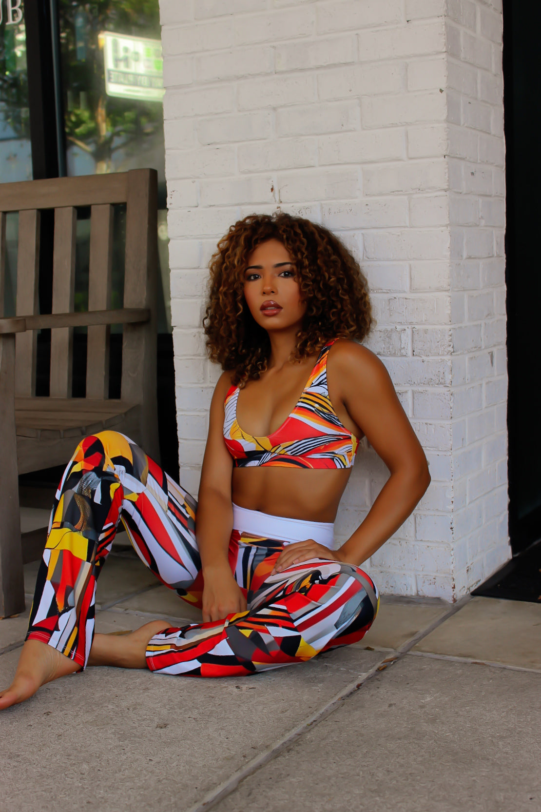 Funky Eco-Friendly Yoga Pants-Dusk Drifter Collection