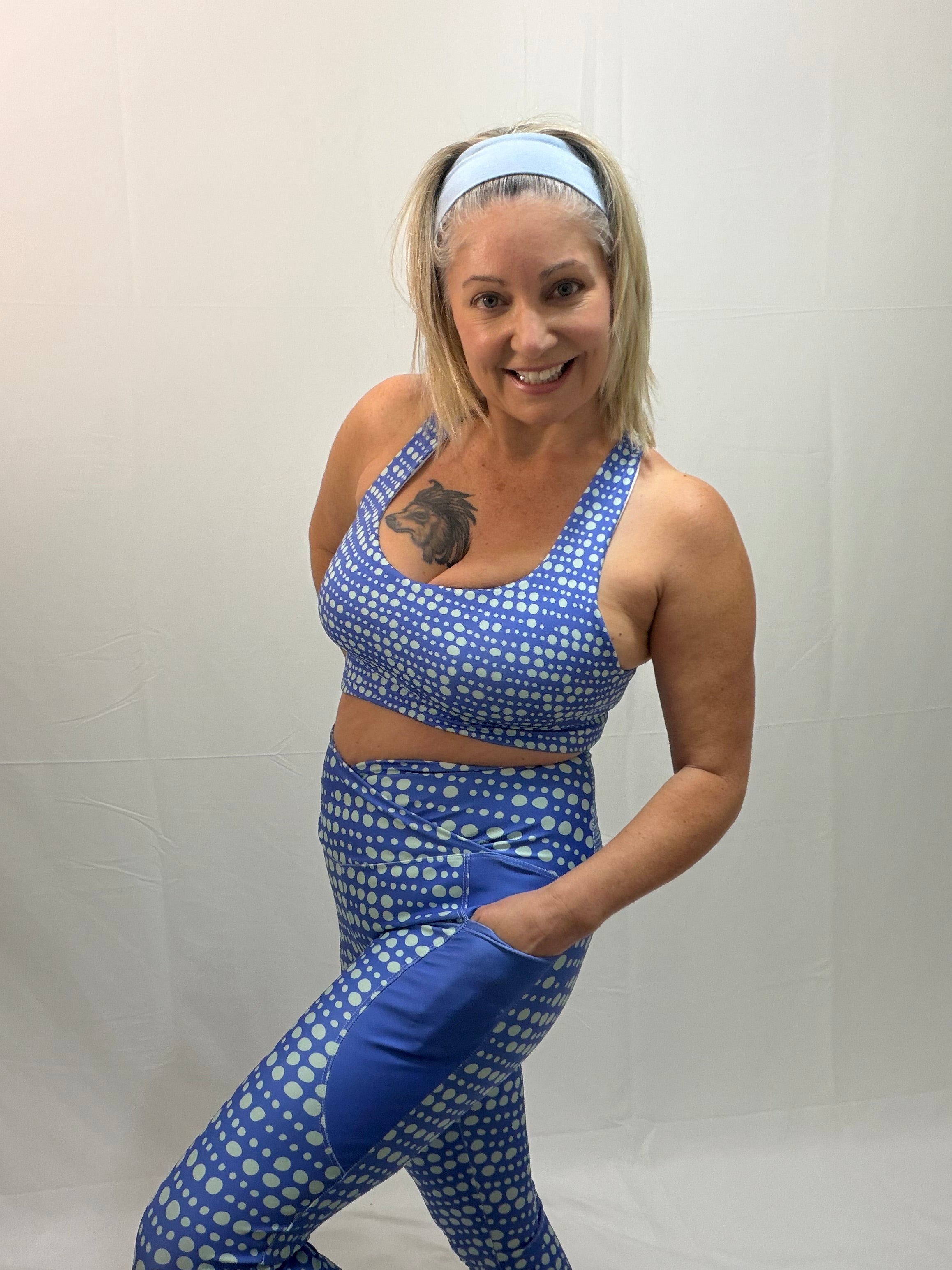 High-Impact Purple Sports Bra – Skipping Stones
