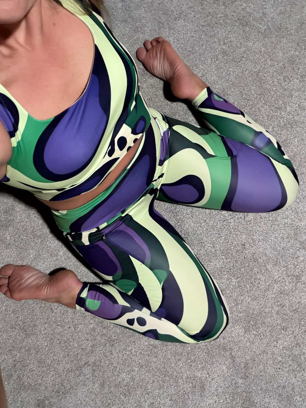 Unique Purple Paisley Sports Bra