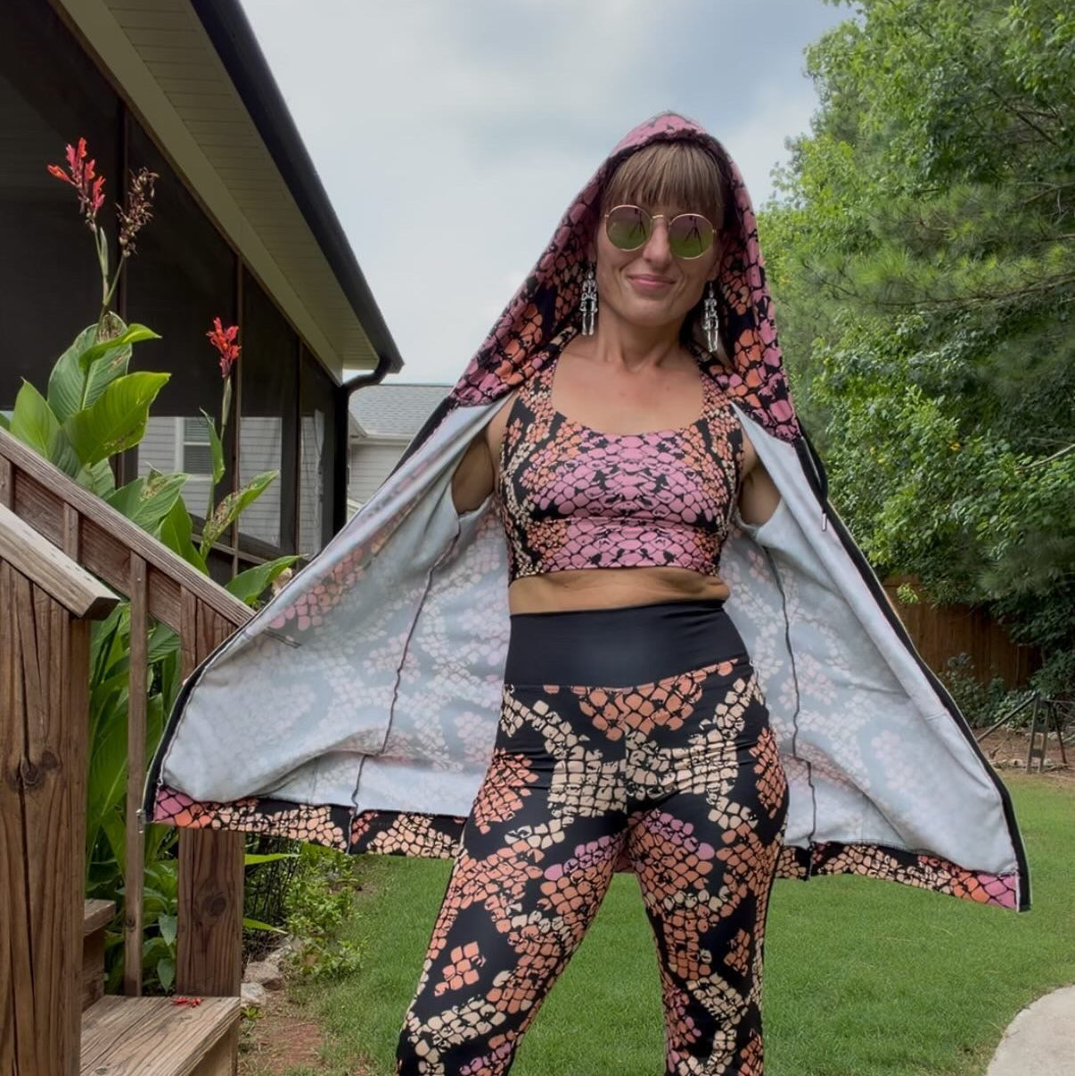 Drenched in Pink Snake Print- Eazy Breezy Jumper Dress