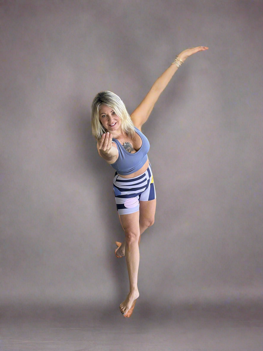 Lavender Lyric Geometric Women's Yoga Shorts