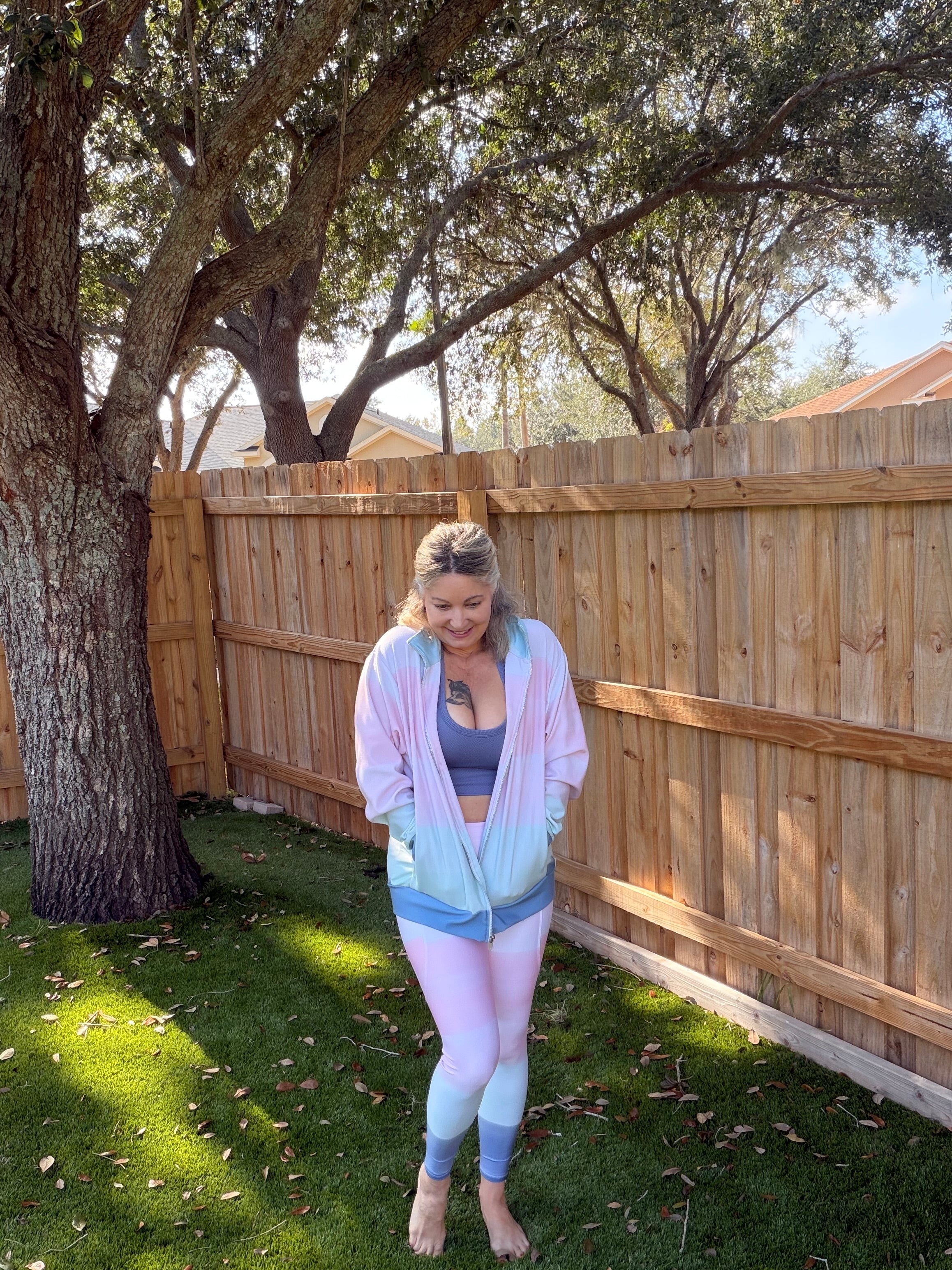 Serene Pink Prayers-Sustainable Track Jacket