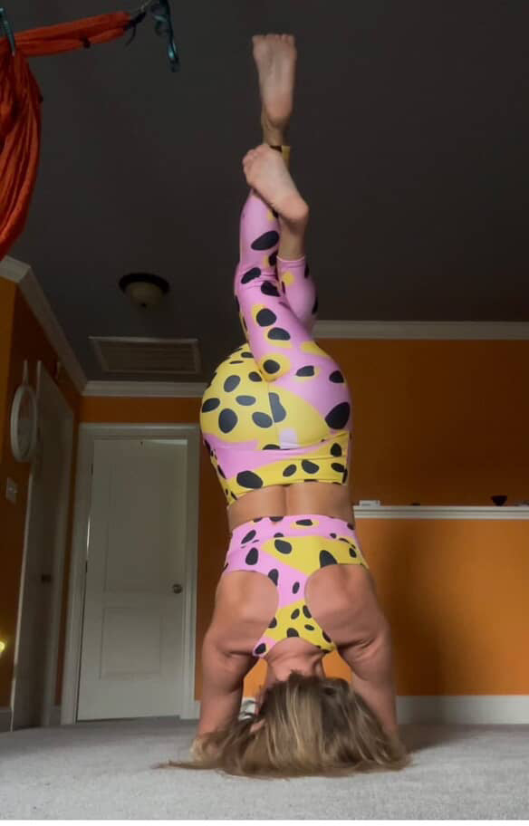 Sherbet Swirl Animal Yoga Leggings