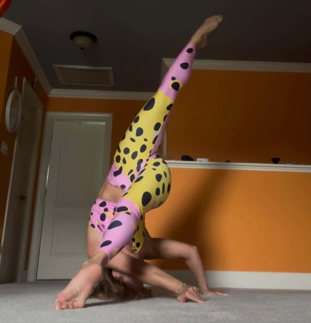 Sherbet Swirl Animal Yoga Leggings