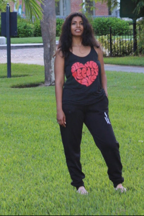 All We Need is Love Women's Racerback Tank