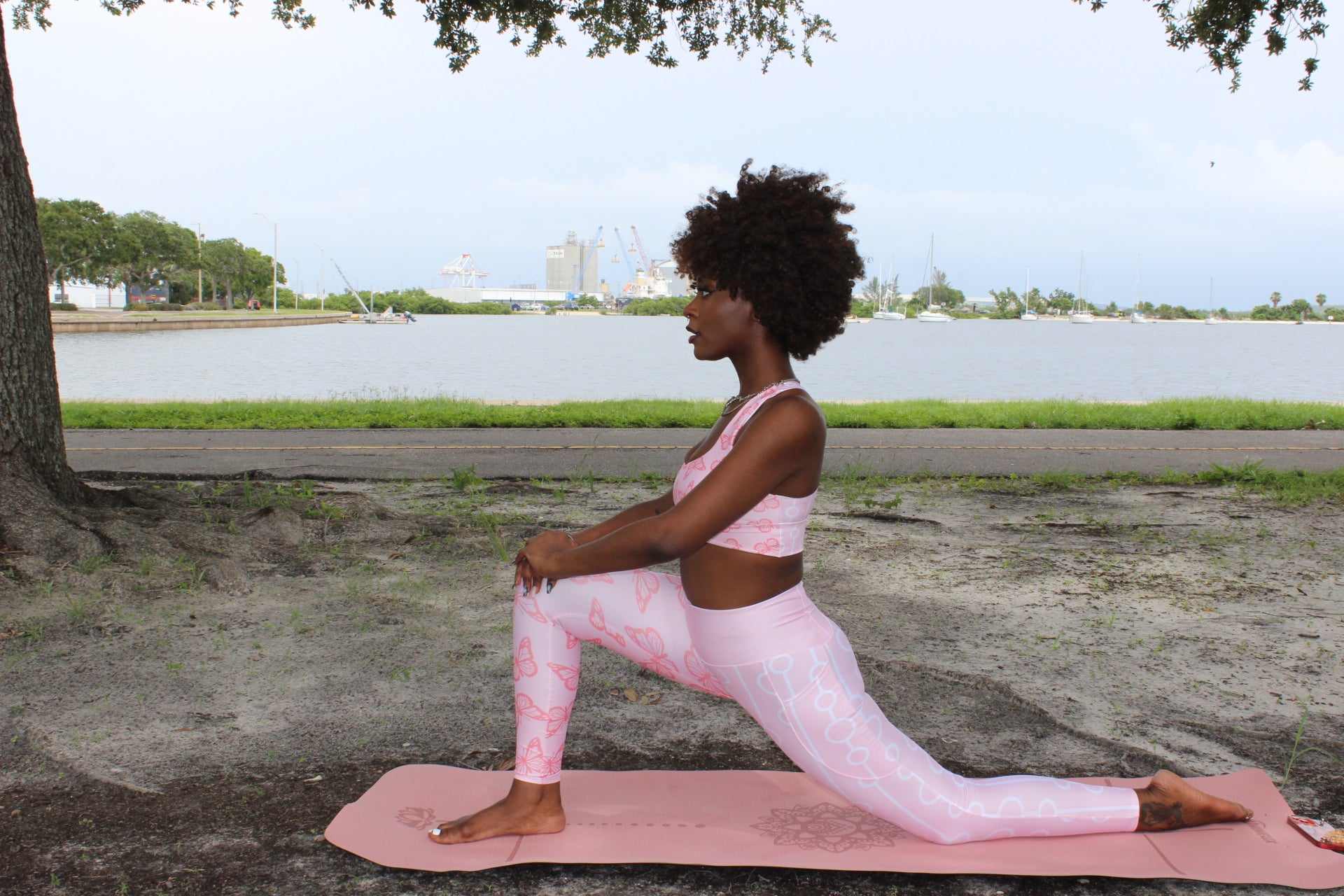 Pink Butterflies Women's Yoga/ Workout Leggings