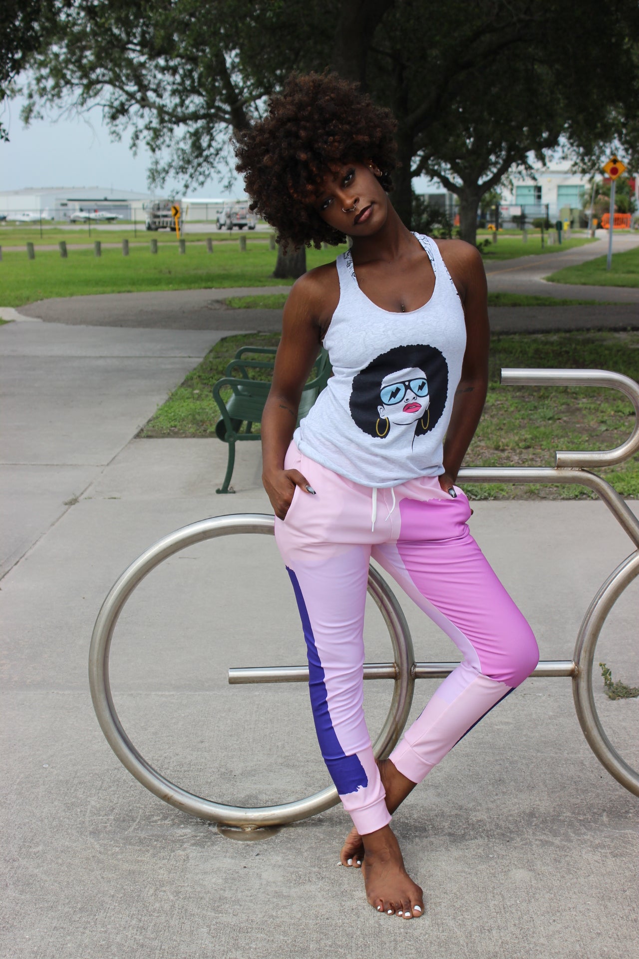 Women’s Joggers – 80s Paint Splash