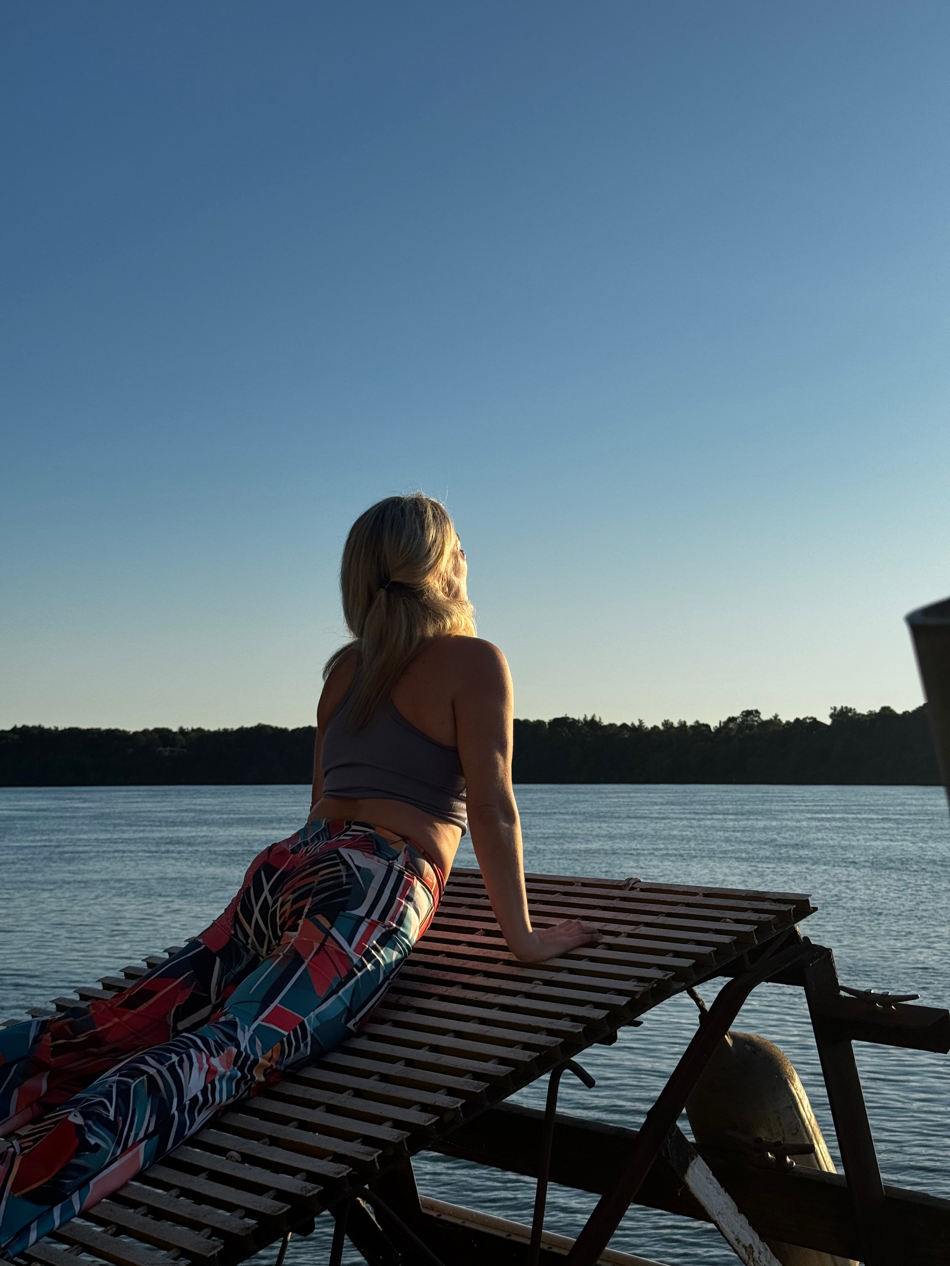 Tribal Bloom Abstract Women's Eco Flare Leggings