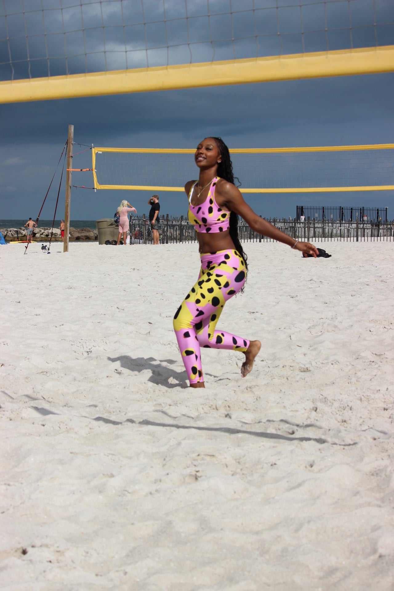 Sherbet Swirl Animal Print Sports Bra