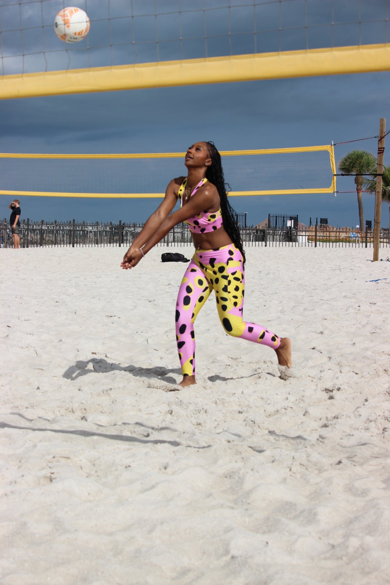 Sherbet Swirl Animal Print Sports Bra