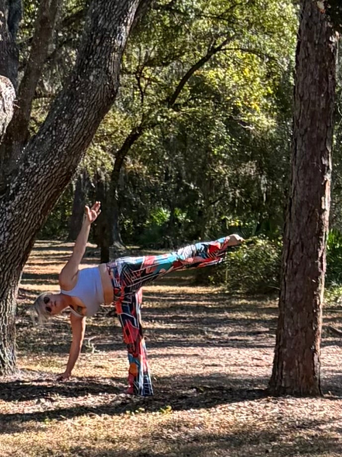 Tribal Bloom Abstract Women's Eco Flare Leggings