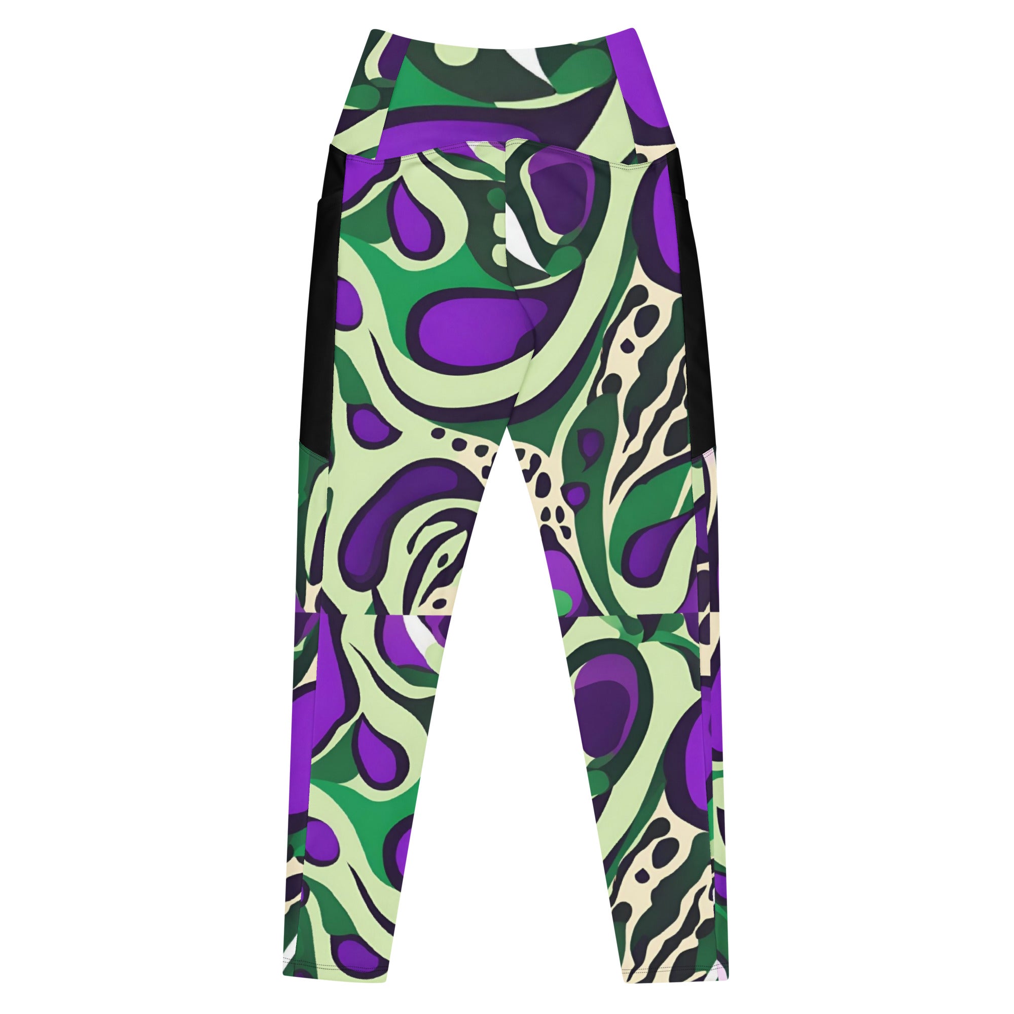Purple Paisley Planets Abstract Women's Leggings