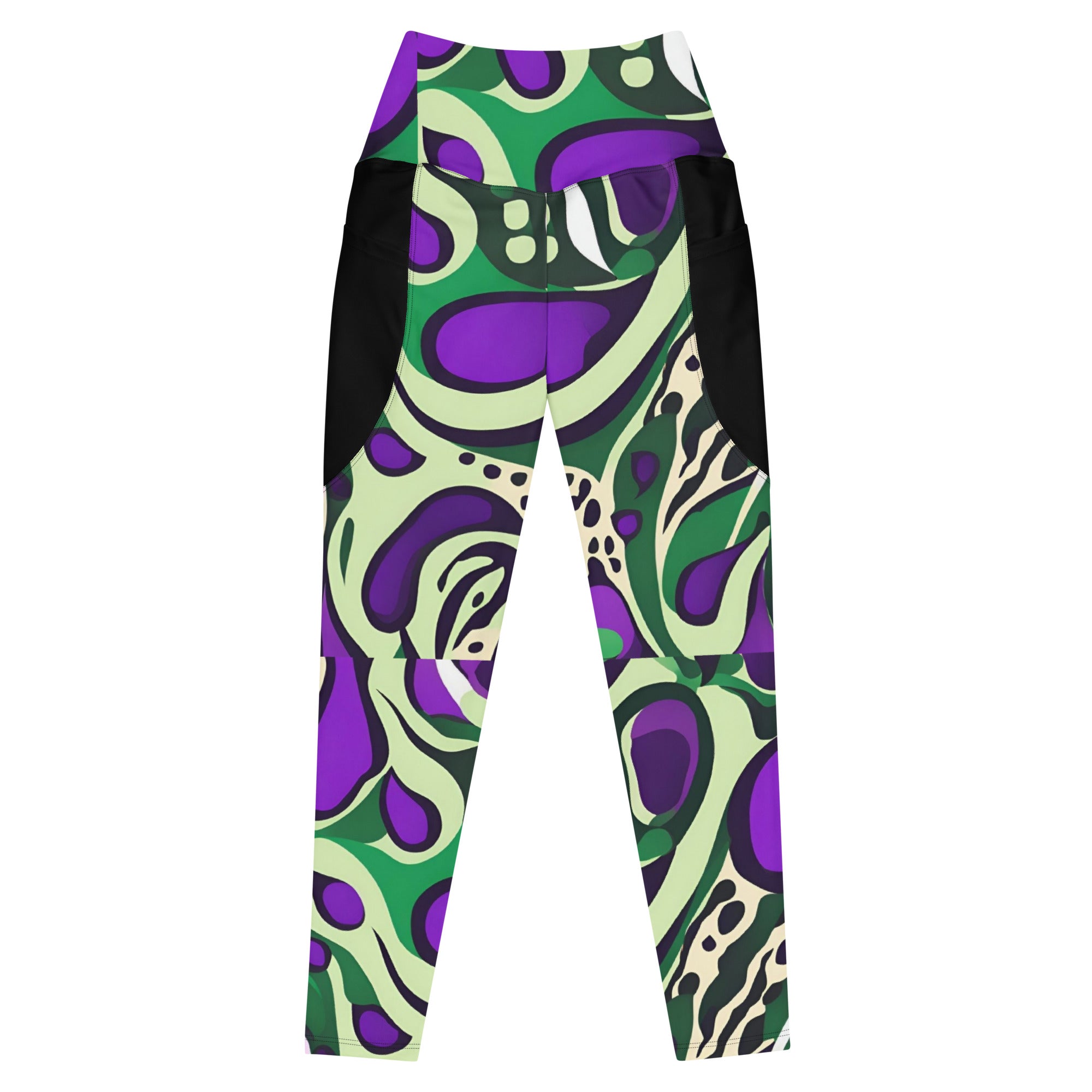 Purple Paisley Planets Abstract Women's Leggings