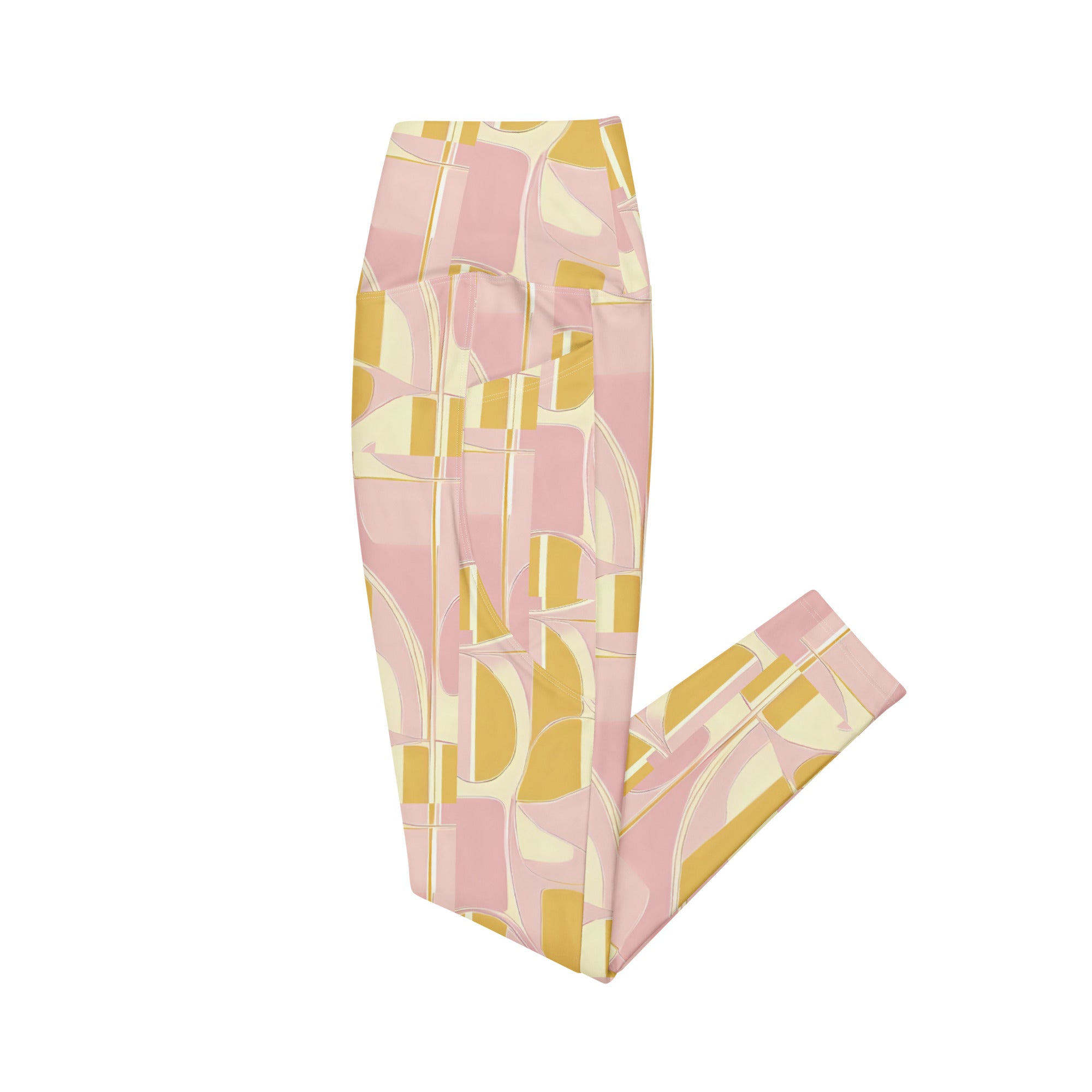 sweet sol collection geometric pattern legging flat lay