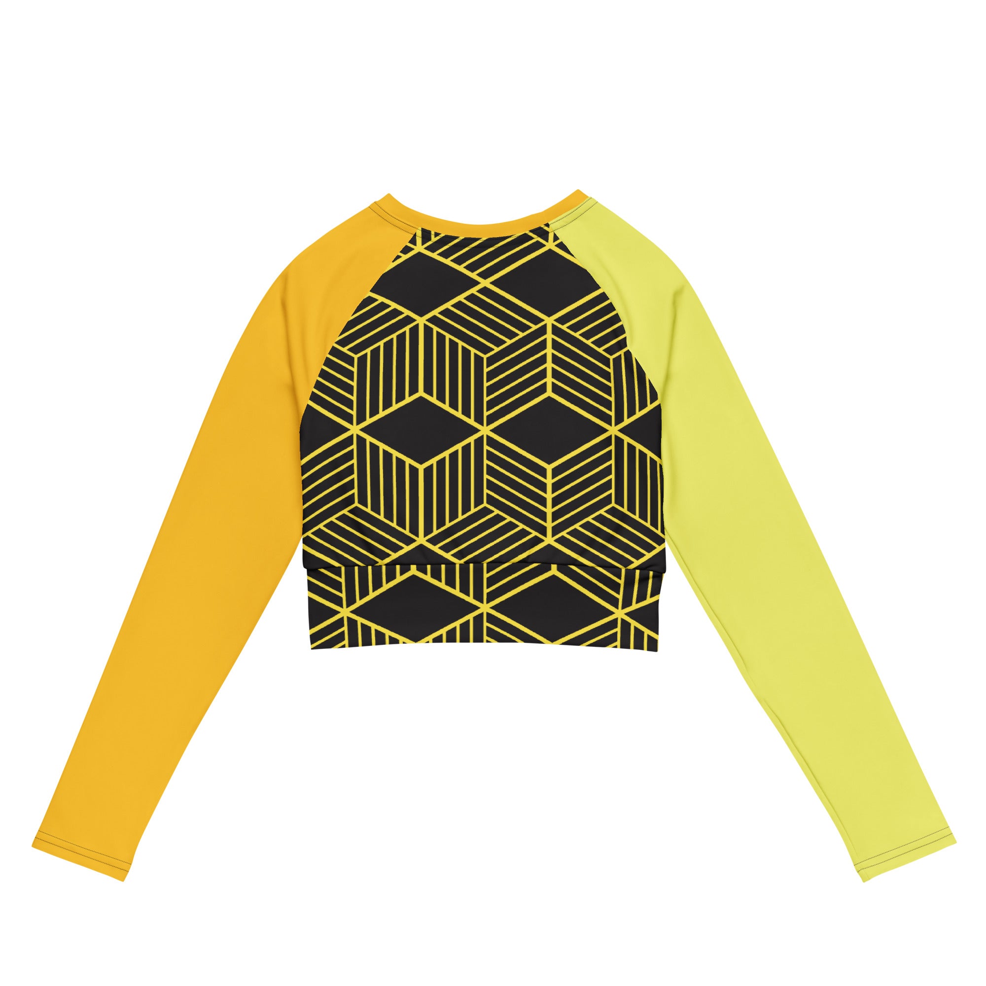 Lovin Hearts Long Sleeve Compression Crop Top