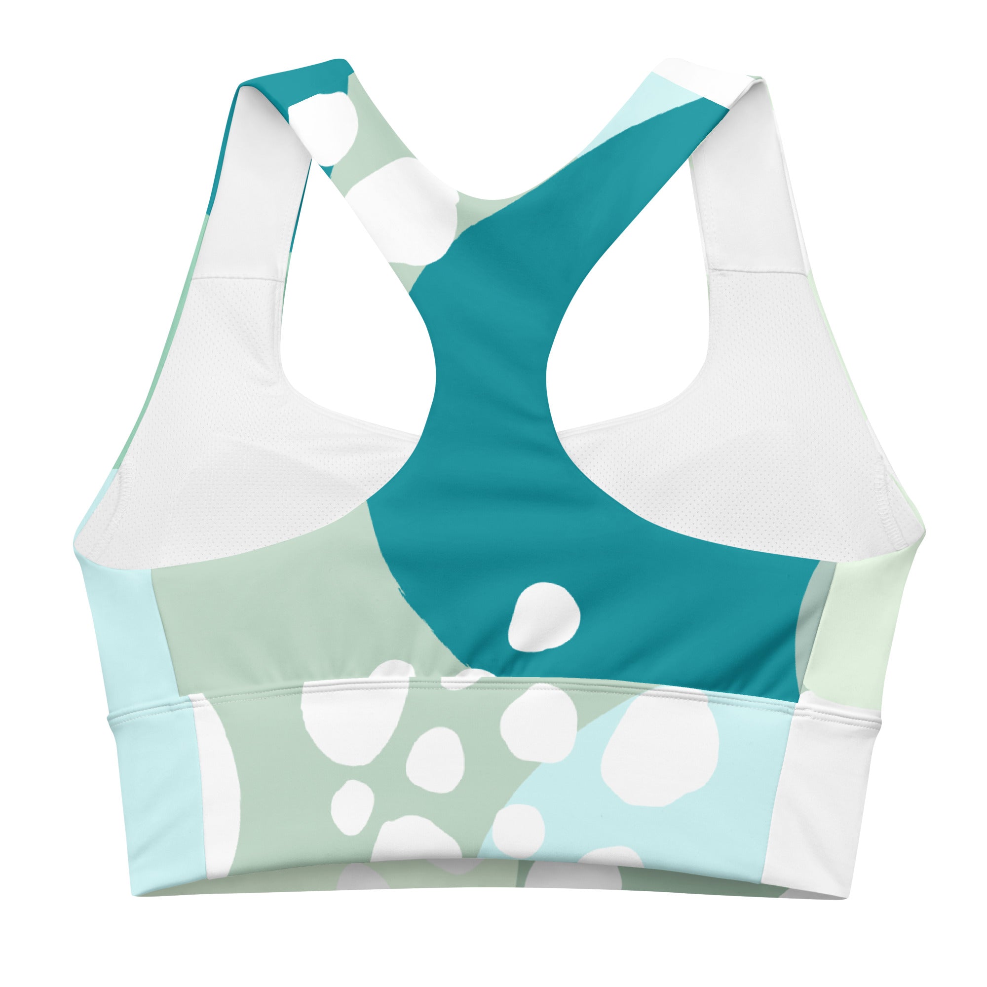 Blue Sea bubbles Womens Sports Bra