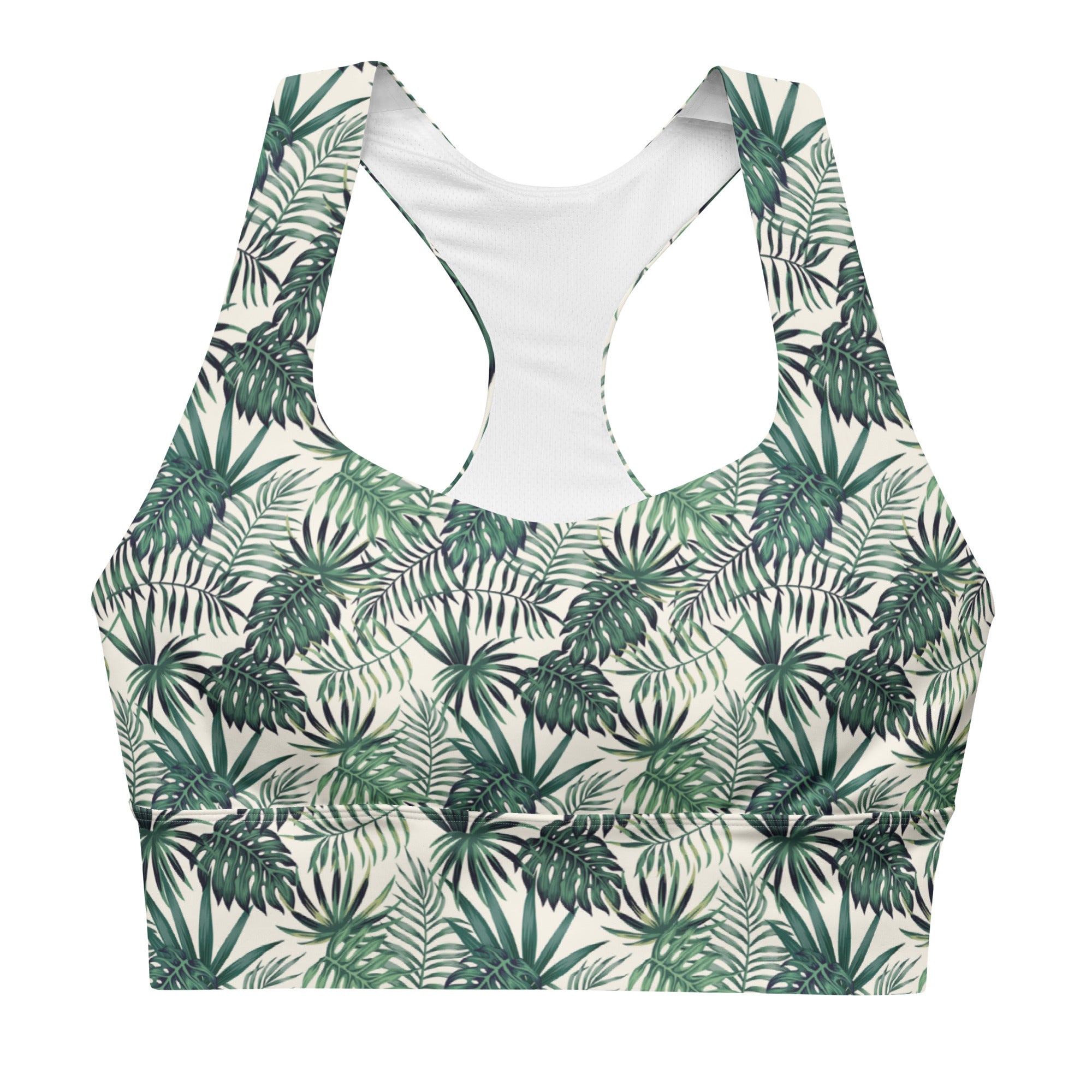 My Velveteen Habit womens island asana botanical print sports bra