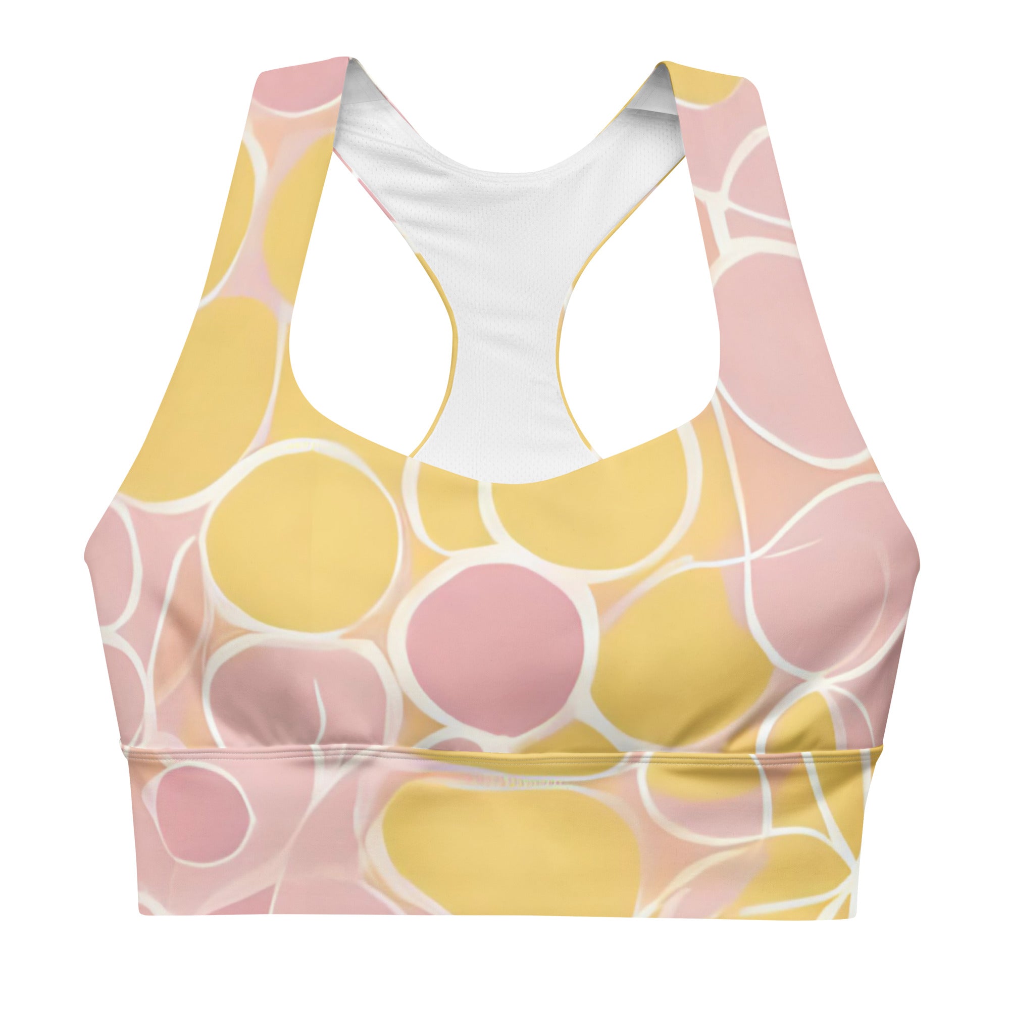 My Velveteen Habit womens Sweet Sol bubbles yoga sports bra