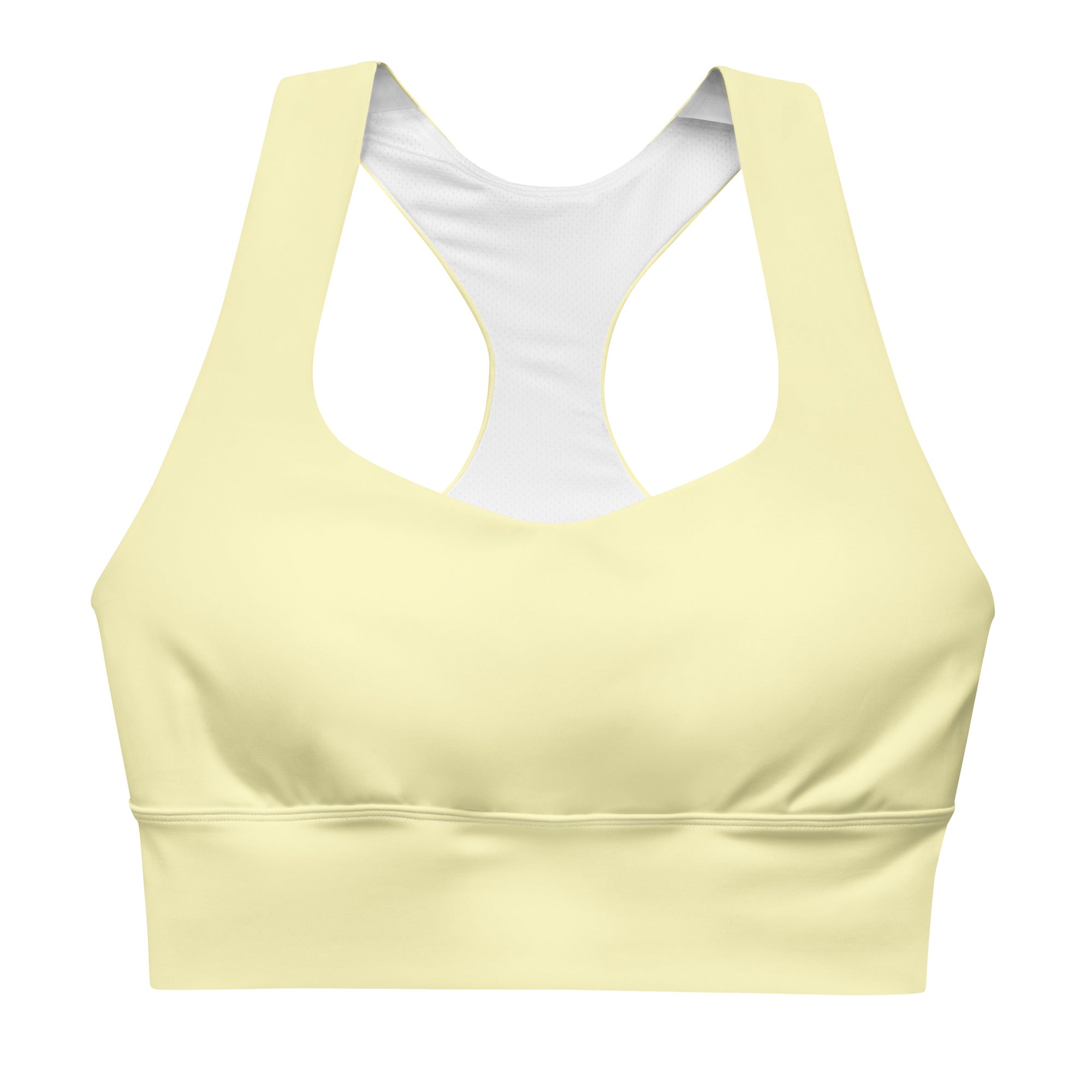 Cornflower Yellow Yoga Sports Bra