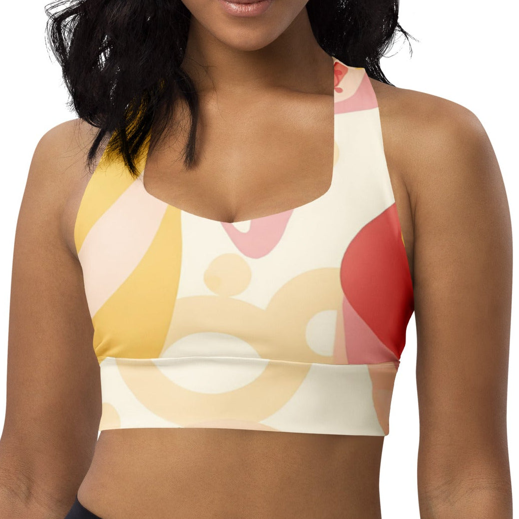 Sweet Sol Yoga Sports Bra – Bubbles & Flowers