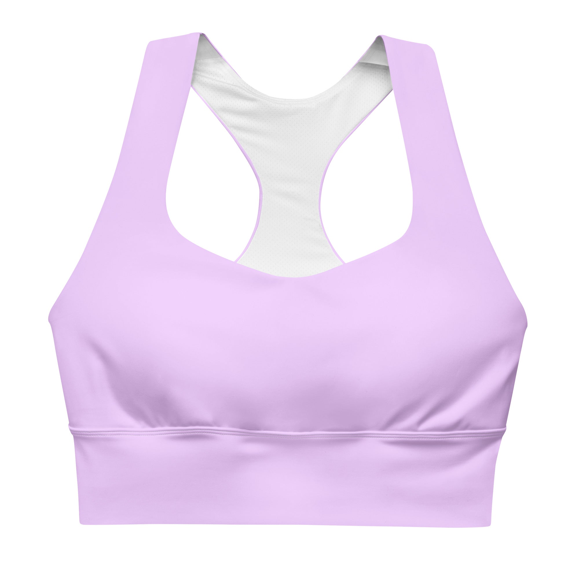 My Velveteen Habit womens lavender cloud purple eco sports bra
