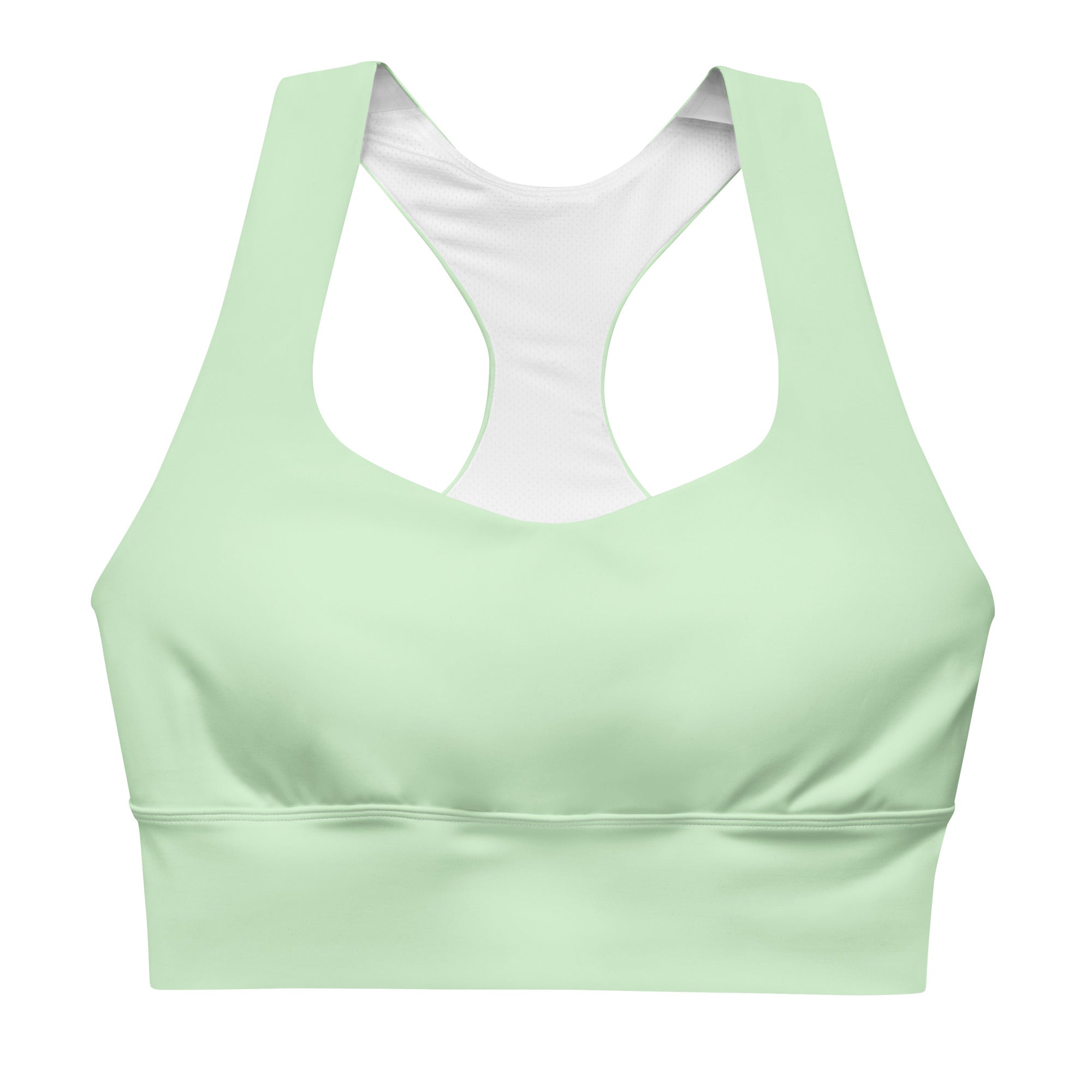 My Velveteen Habit womens spring mint green eco sports bra