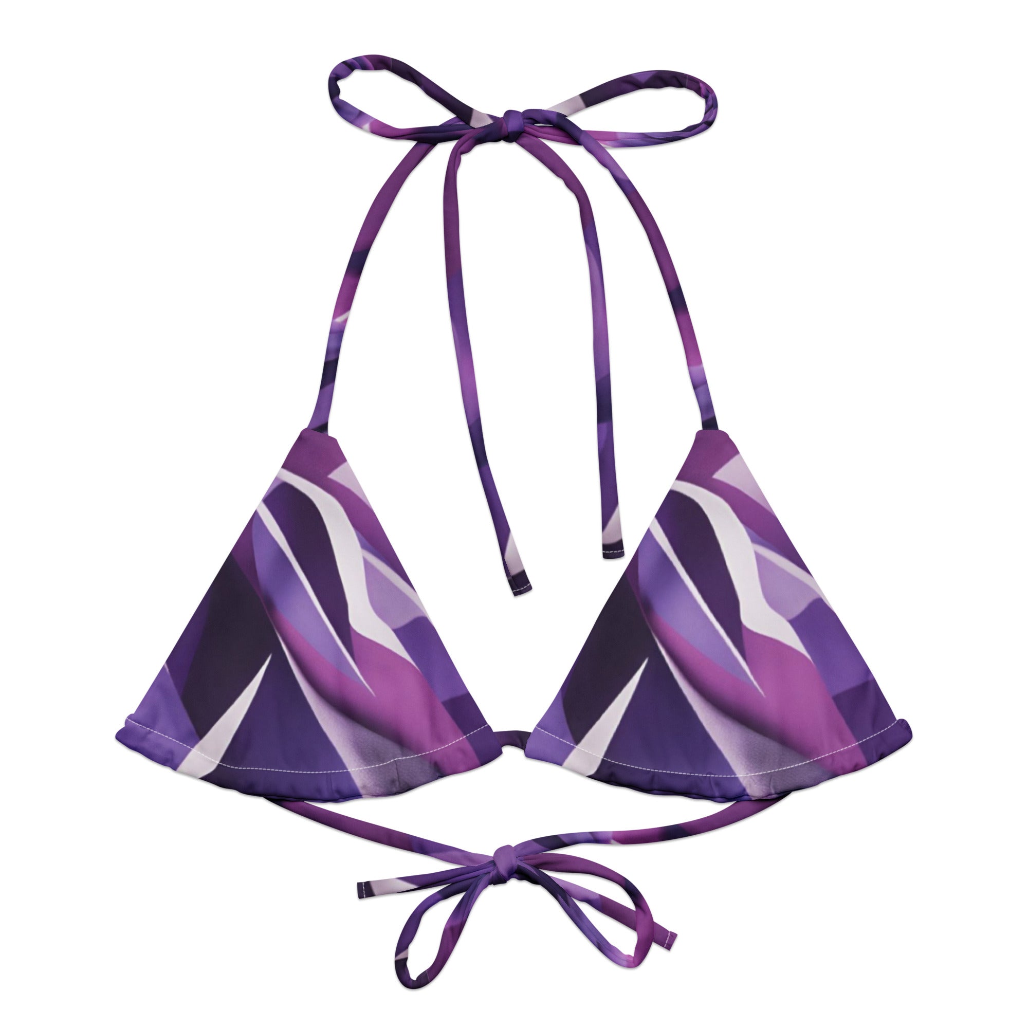 Violet Prisms recycled string bikini top