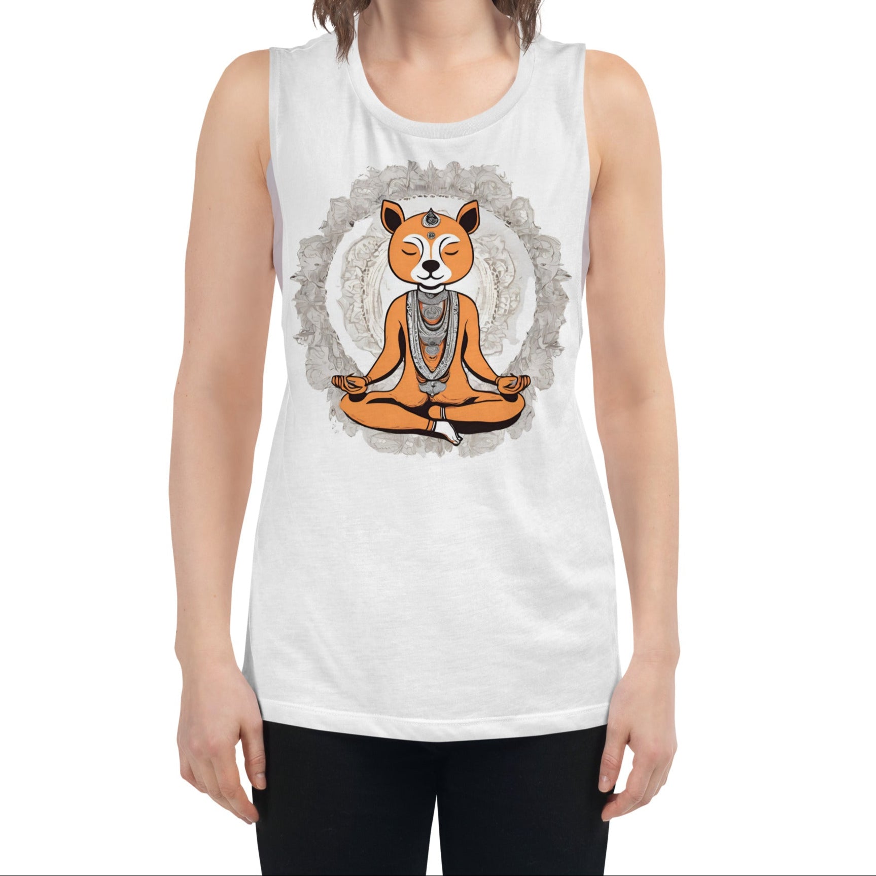 Still Fox Womens Muscle Tank Top