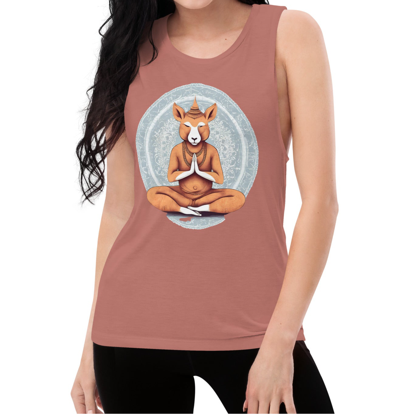 Namaste Jay-Loose Muscle Tee with Open Sides for Max Airflow