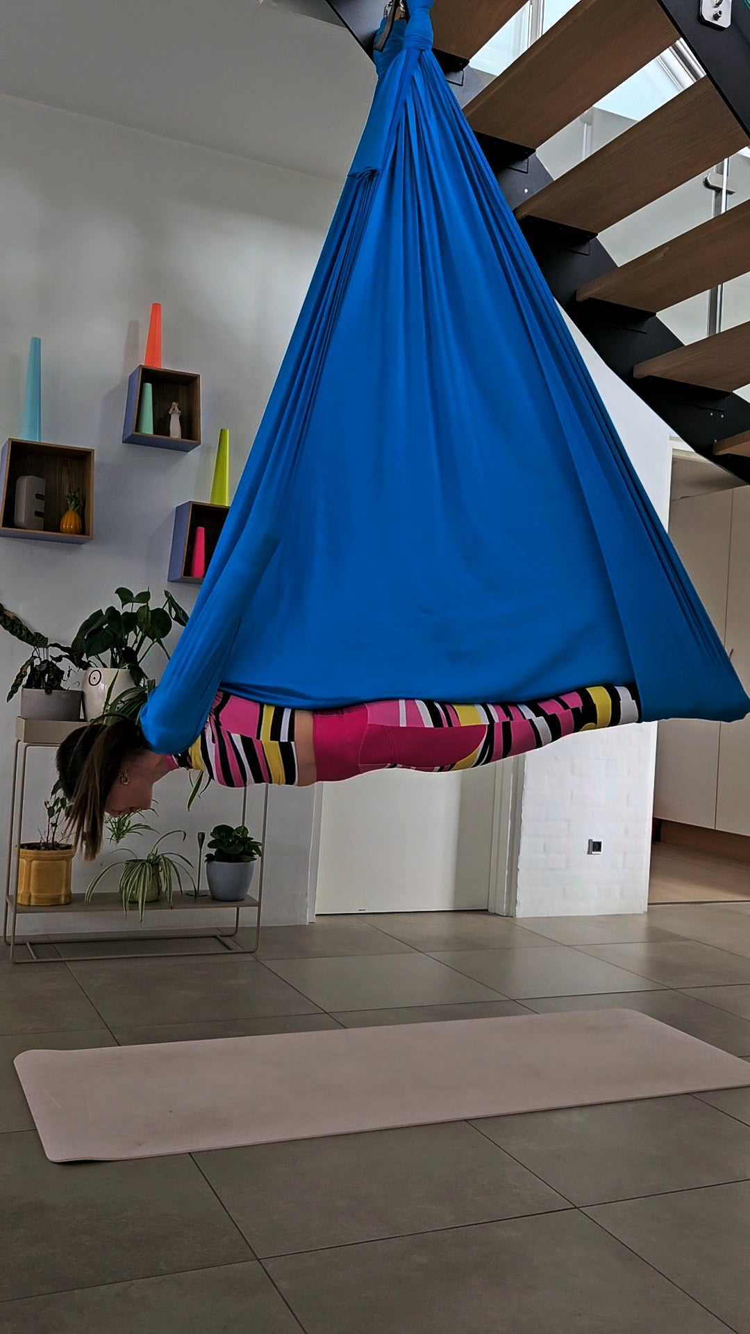 Pretty Pink Purrfect Stripes Eco Yoga Leggings with Side Pockets