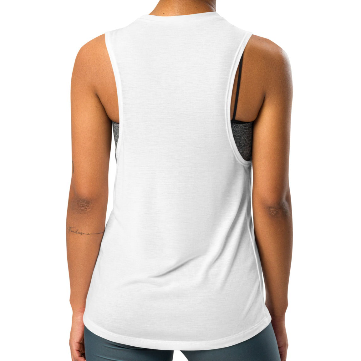 Lotus Panda-Relaxed-Fit Sleeveless Top with Dropped Arm Openings