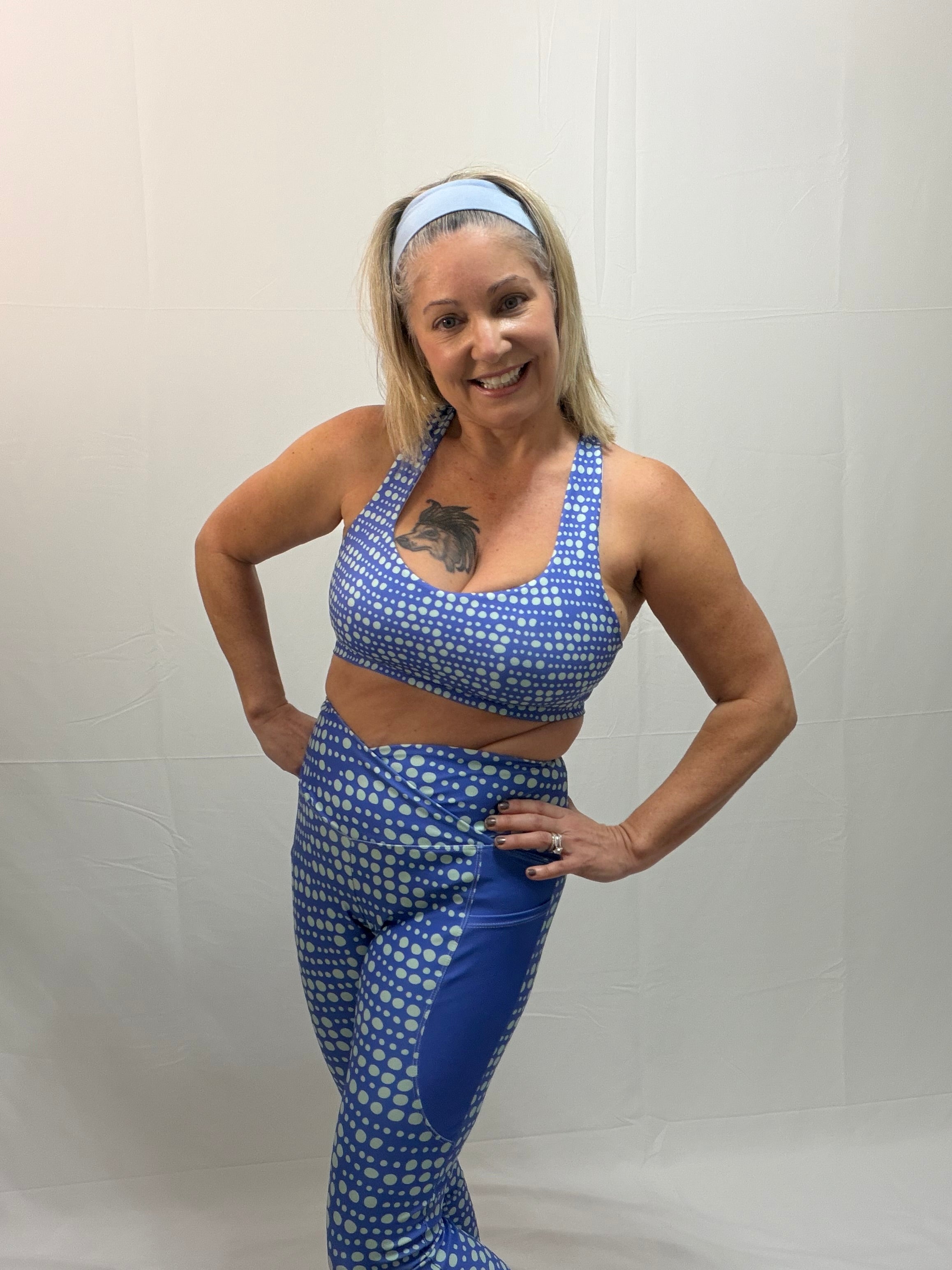 High-Impact Purple Sports Bra – Skipping Stones