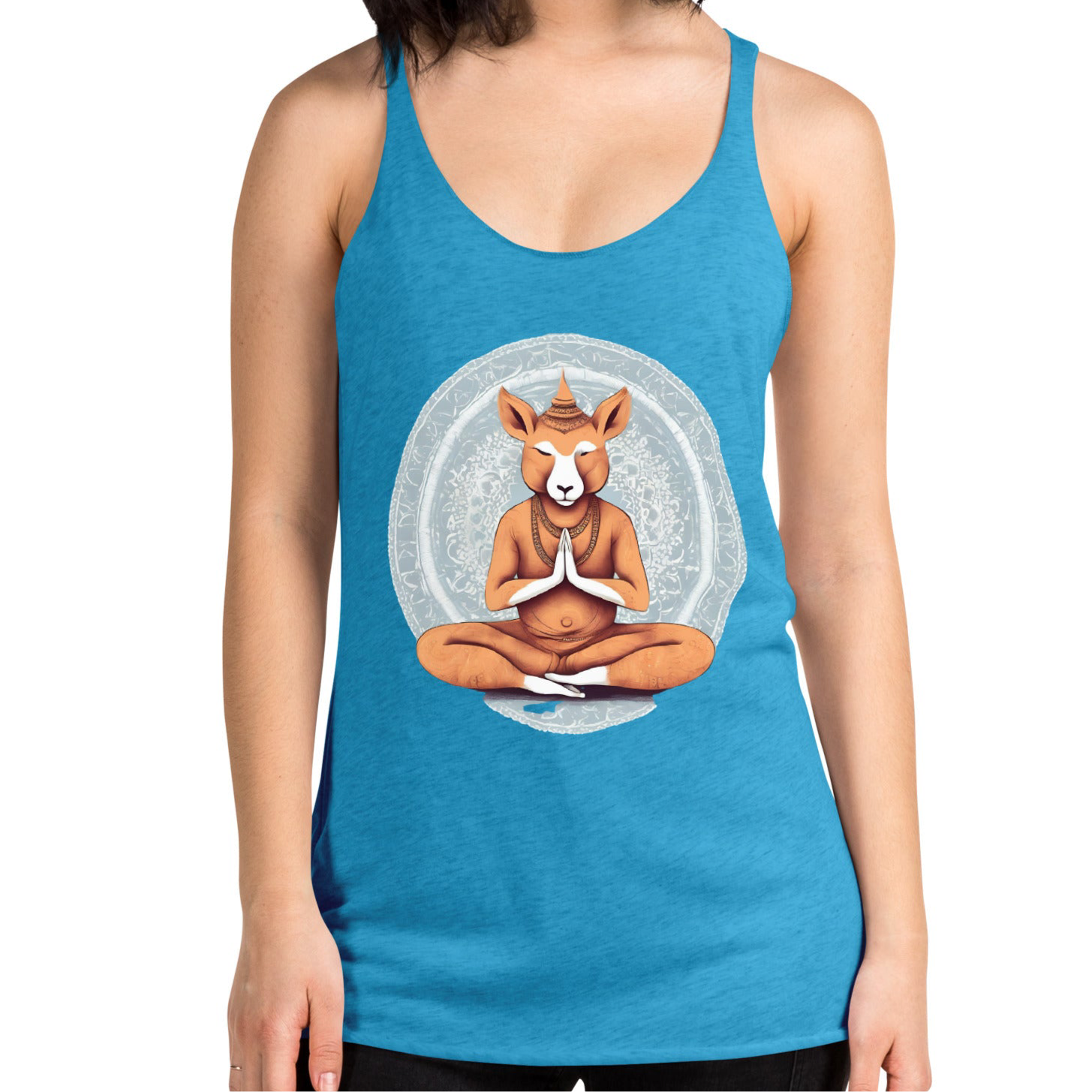 Namaste Jay-Breathable Flowy Workout Tank with Low-Cut Sides