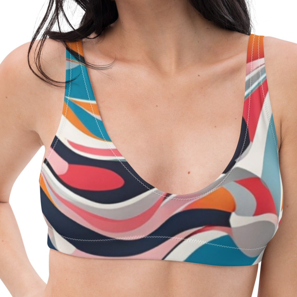 Ocean Ember Recycled Padded bikini Yoga Top