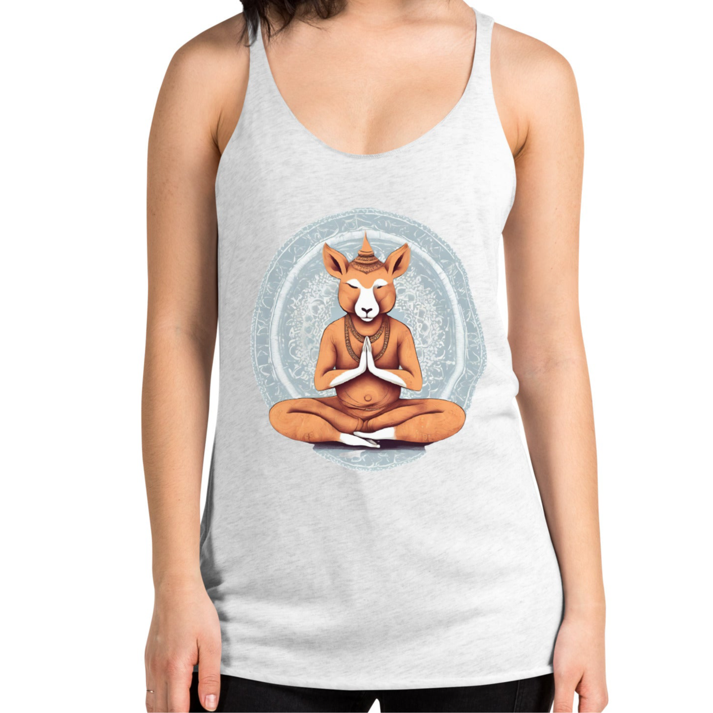 Namaste Jay-Breathable Flowy Workout Tank with Low-Cut Sides