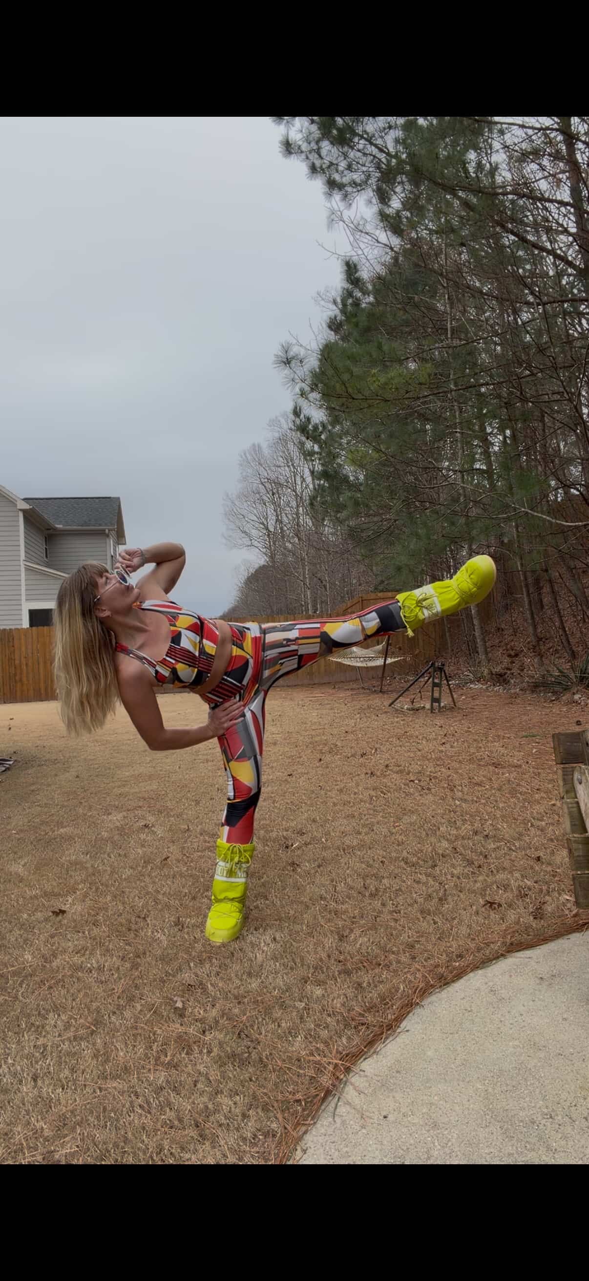 Dusk Drifter Fitted Women's Geometric Leggings