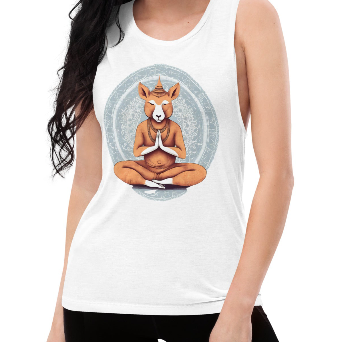 Namaste Jay-Loose Muscle Tee with Open Sides for Max Airflow