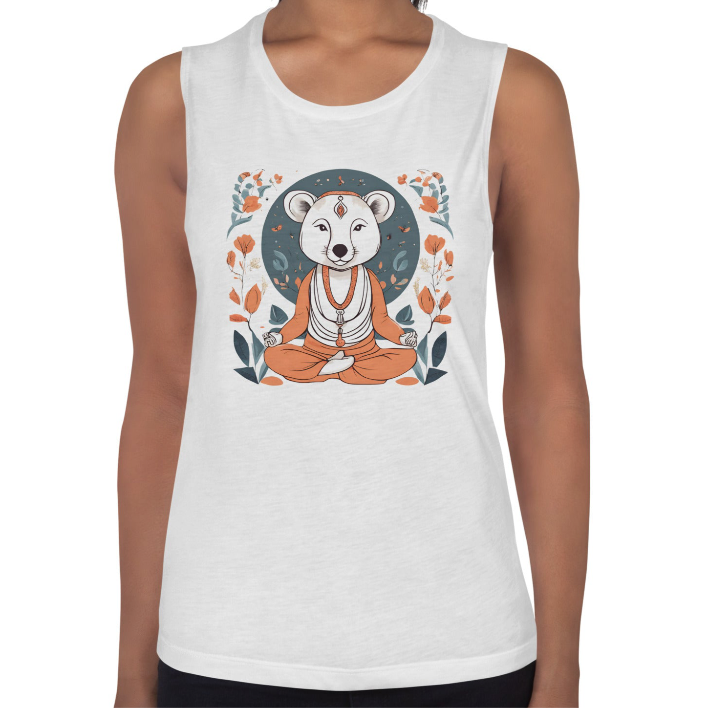 Indira Bear-Freedom-Cut Muscle Tank for a Breezy Workout Feel