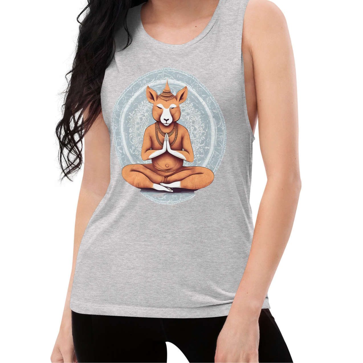 Namaste Jay-Loose Muscle Tee with Open Sides for Max Airflow