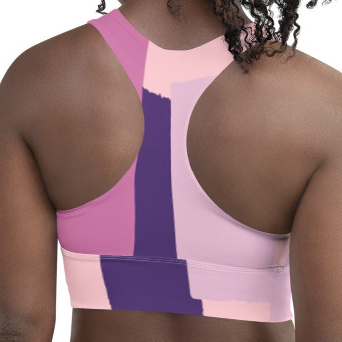 80s paint splash-Airflow Compression Racerback Sports Bra