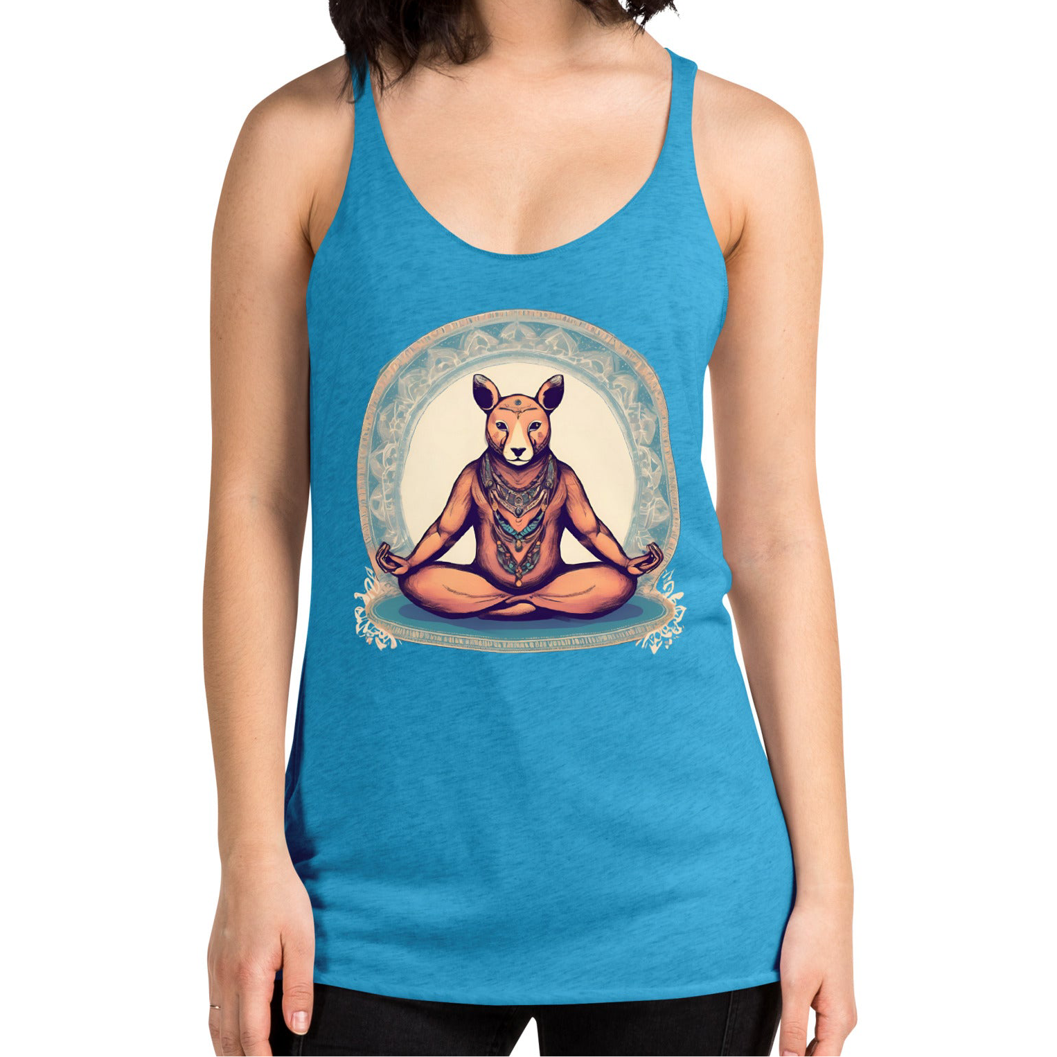 Downward Devo-Streamlined Racerback Workout Tank Top