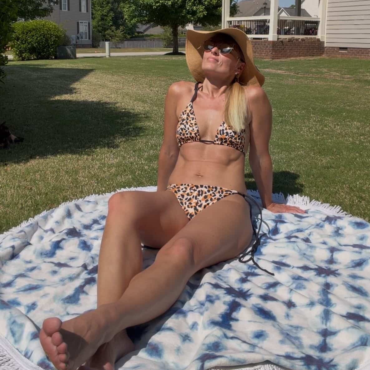 Savage Cheetah Print Eco String Bikini Bottom