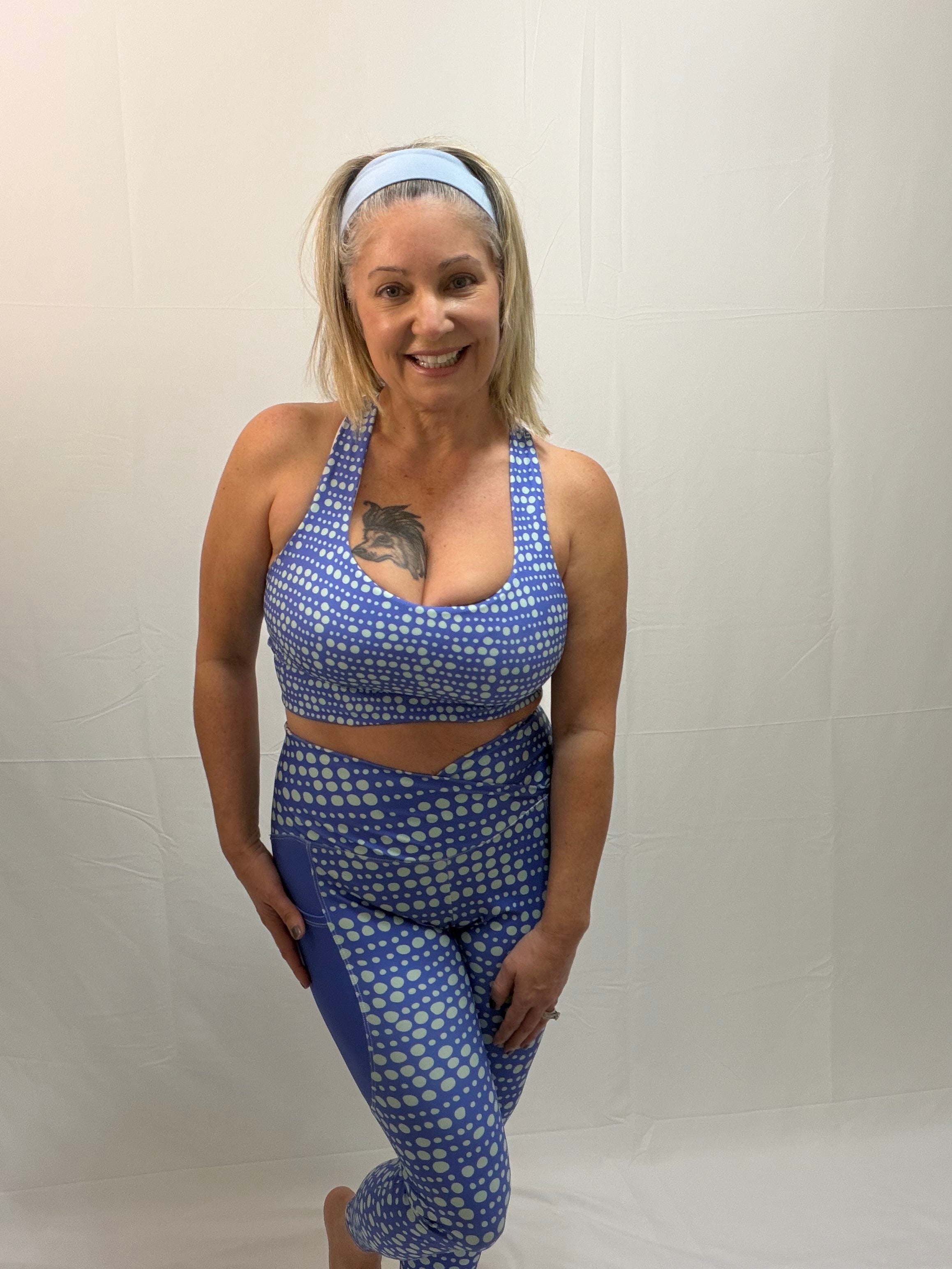 High-Impact Purple Sports Bra – Skipping Stones