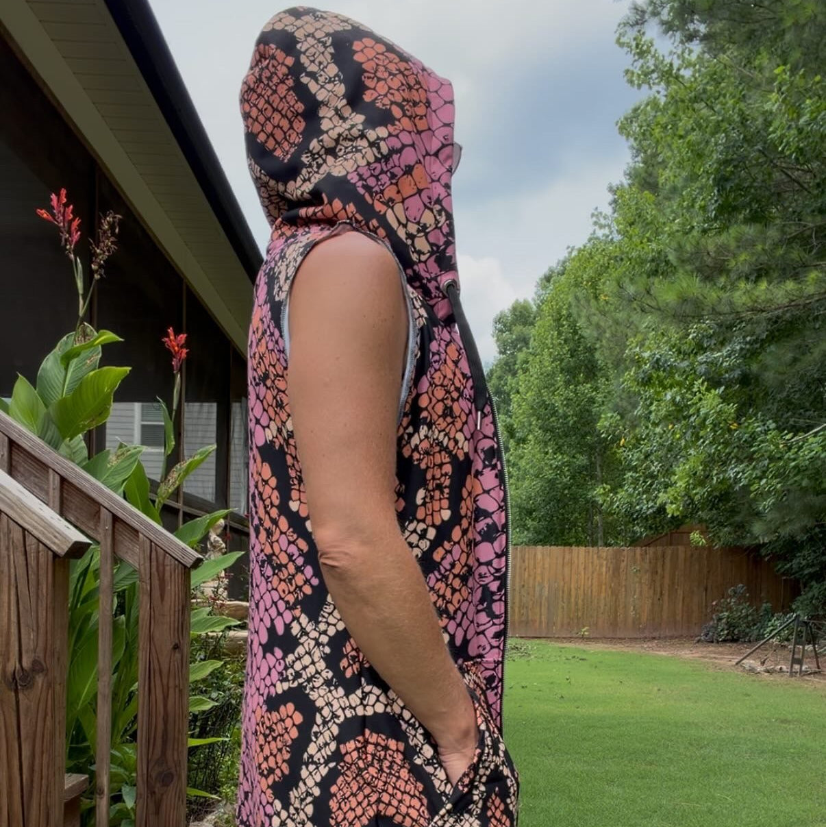 Drenched in Pink Snake Print- Eazy Breezy Jumper Dress